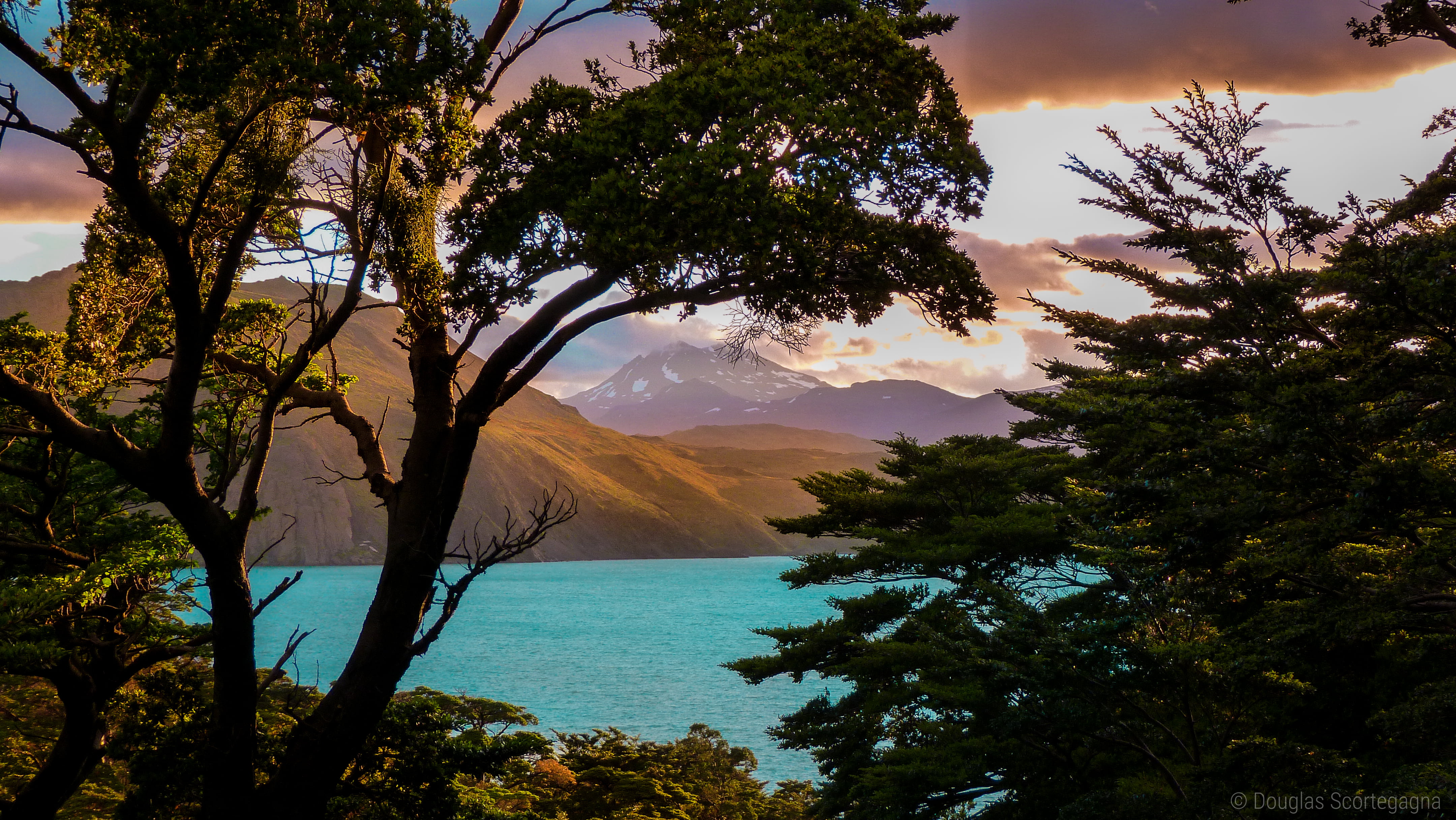 photography, frame, color, landscapes, cloud, torres del paine  chile, outdoor, photo, water, amazing, lake, Trough, scenics, orange, 4K, wild, south america, HD Wallpaper