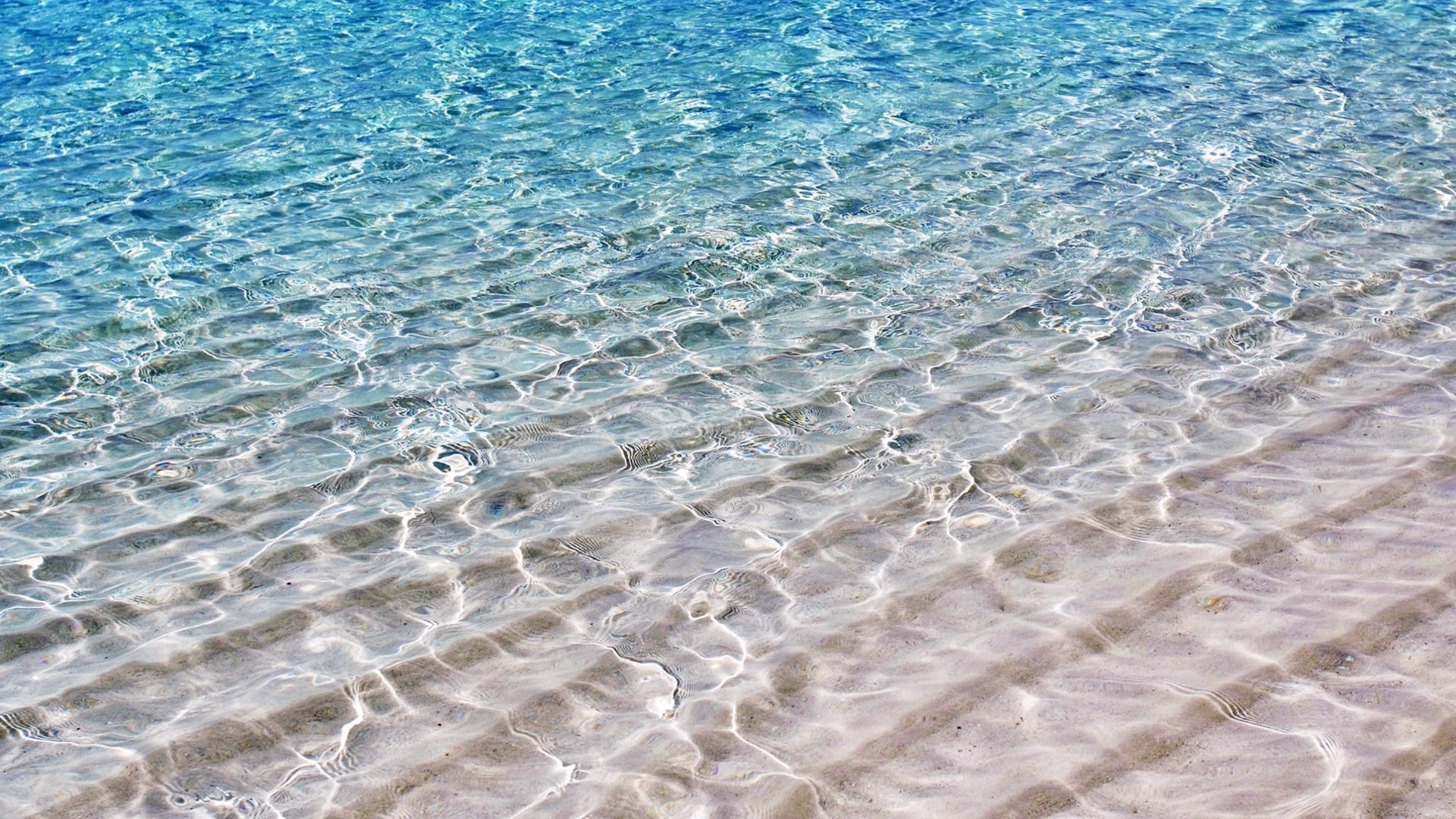 sea, waves, blue, 1080P, clear water, HD Wallpaper