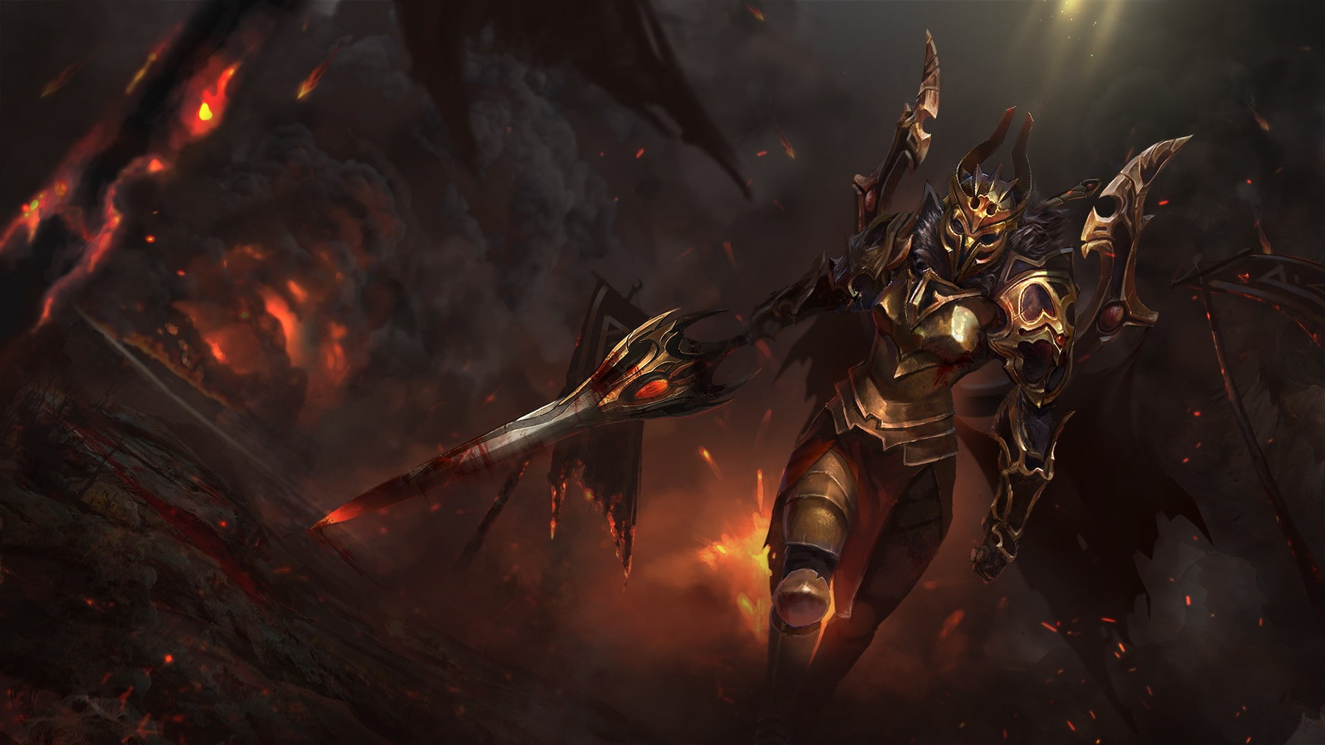 video, Video Games, fantasy, px, hell, Warrior, ford, DotA, hd, x, 1080P, 1920x1080 px, games, Dota 2, art, fantasy art, cars, HD Wallpaper