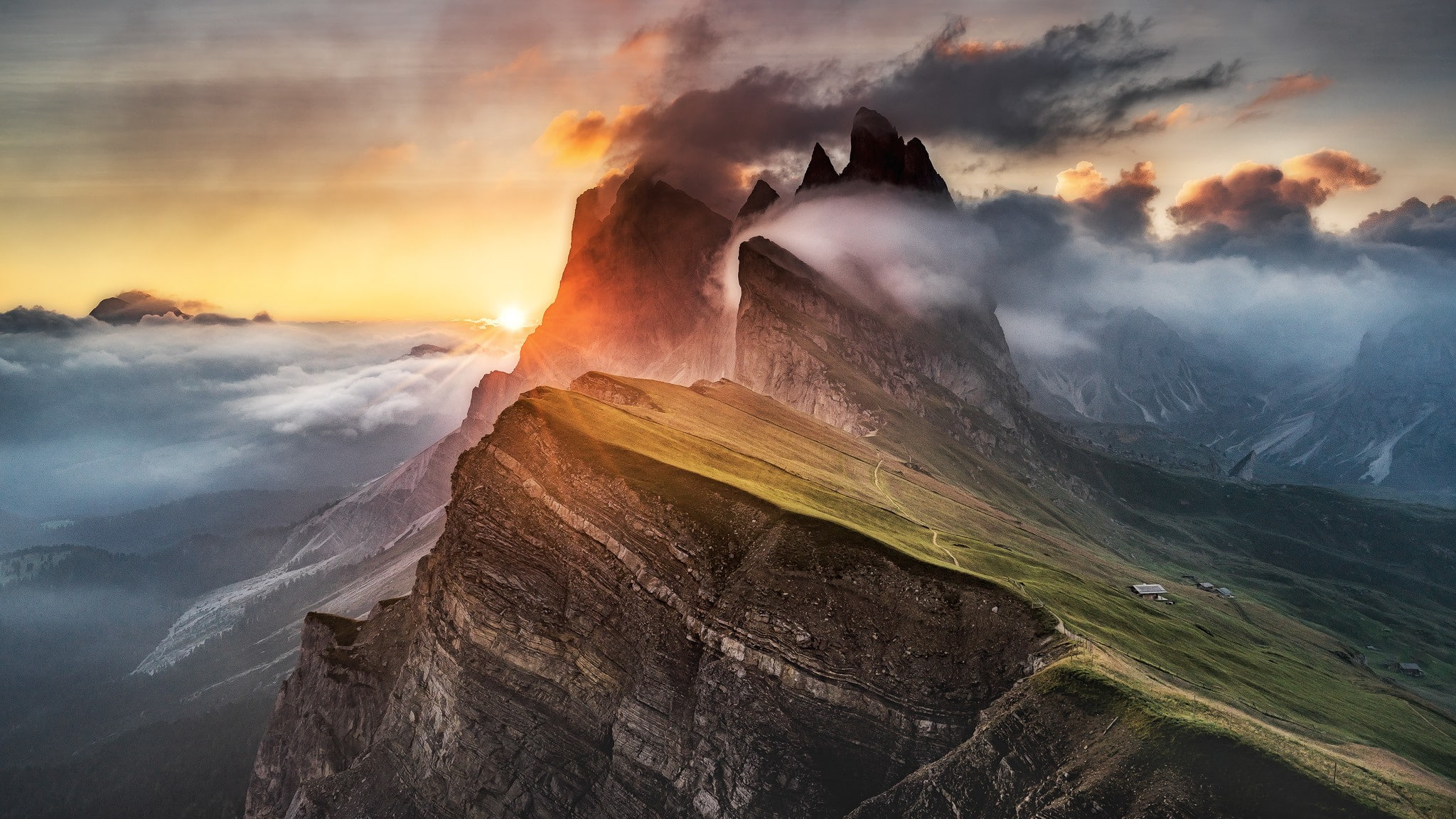 1080P, landscape, nature, Dolomites (mountains), mountains, HD Wallpaper