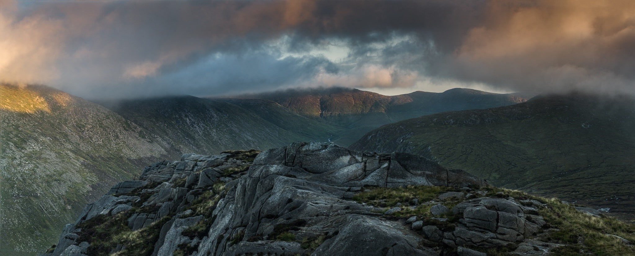 environment, plant, landscape max rive, mountain, nature, 1080P, rock, fog, outdoors, coniferous tree, dramatic sky, rock - object, cloud - sky, scenics - nature, HD Wallpaper