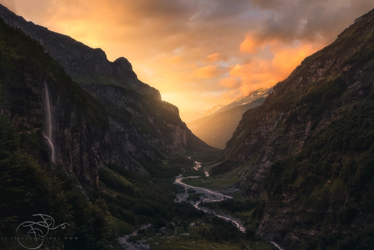 outdoors, mountain peak, non-urban scene, mountain range, tranquility, mountain, idyllic, remote, rock - object, sunset, environment, landscape, sky, Max Rive, HD Wallpaper