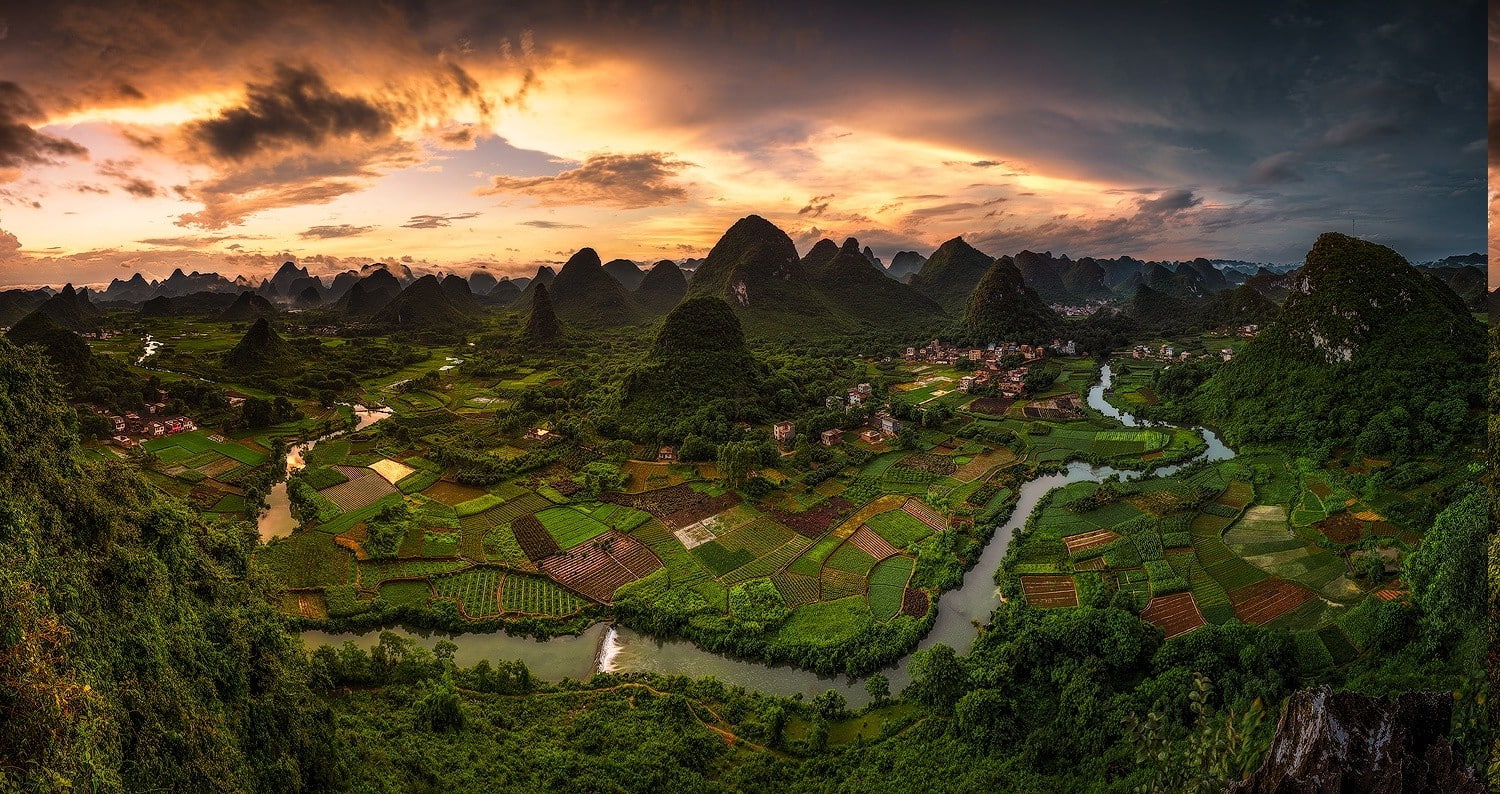 landscape max rive nature river mountain, plant, field, sky, nature, 720P, environment, landscape, no people, beauty in nature, land, travel, outdoors, HD Wallpaper