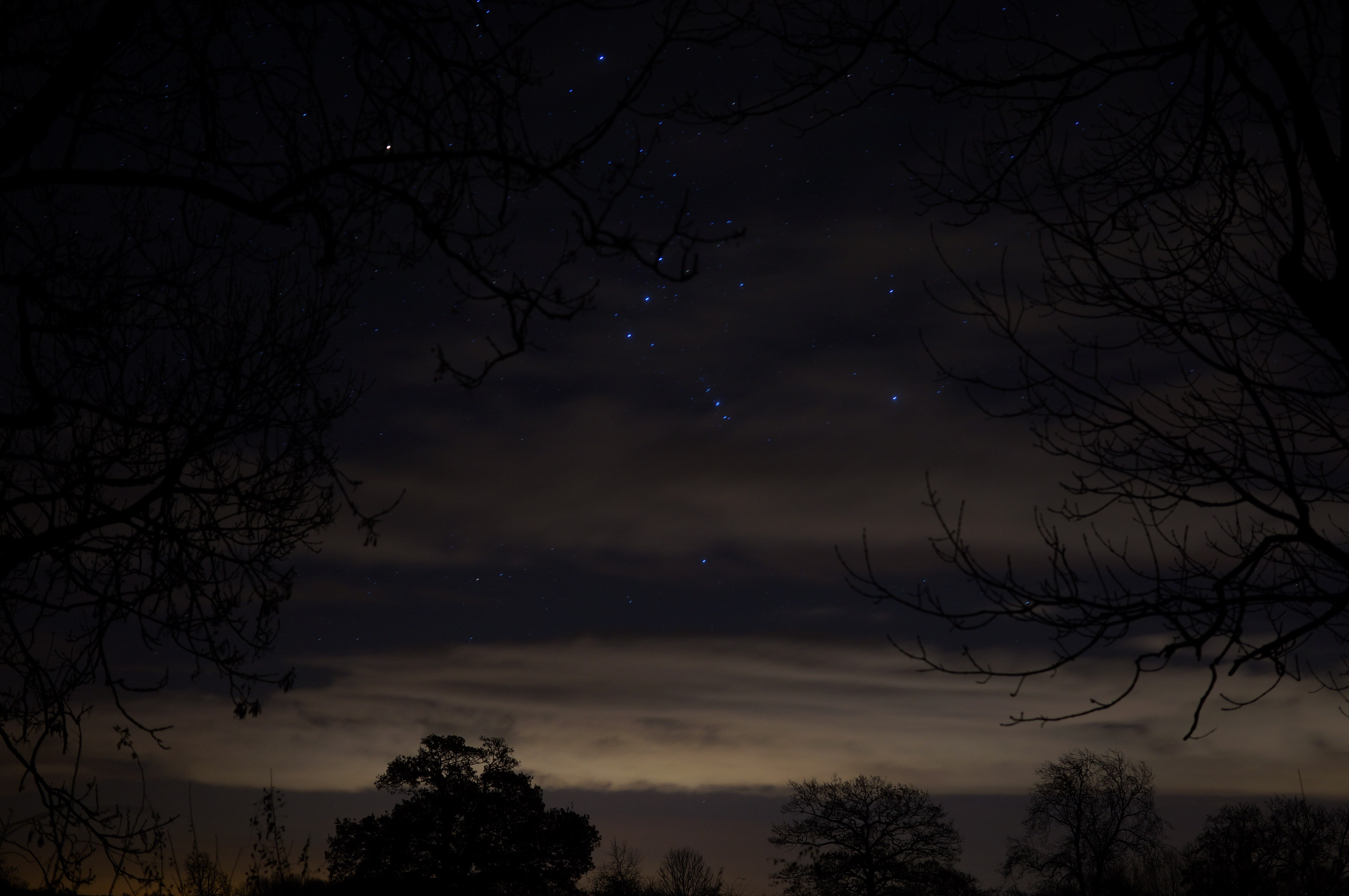 Night Sky, Gadfield Elm, Gloucestershire, Starry Night, 4K, Untouched, HD Wallpaper
