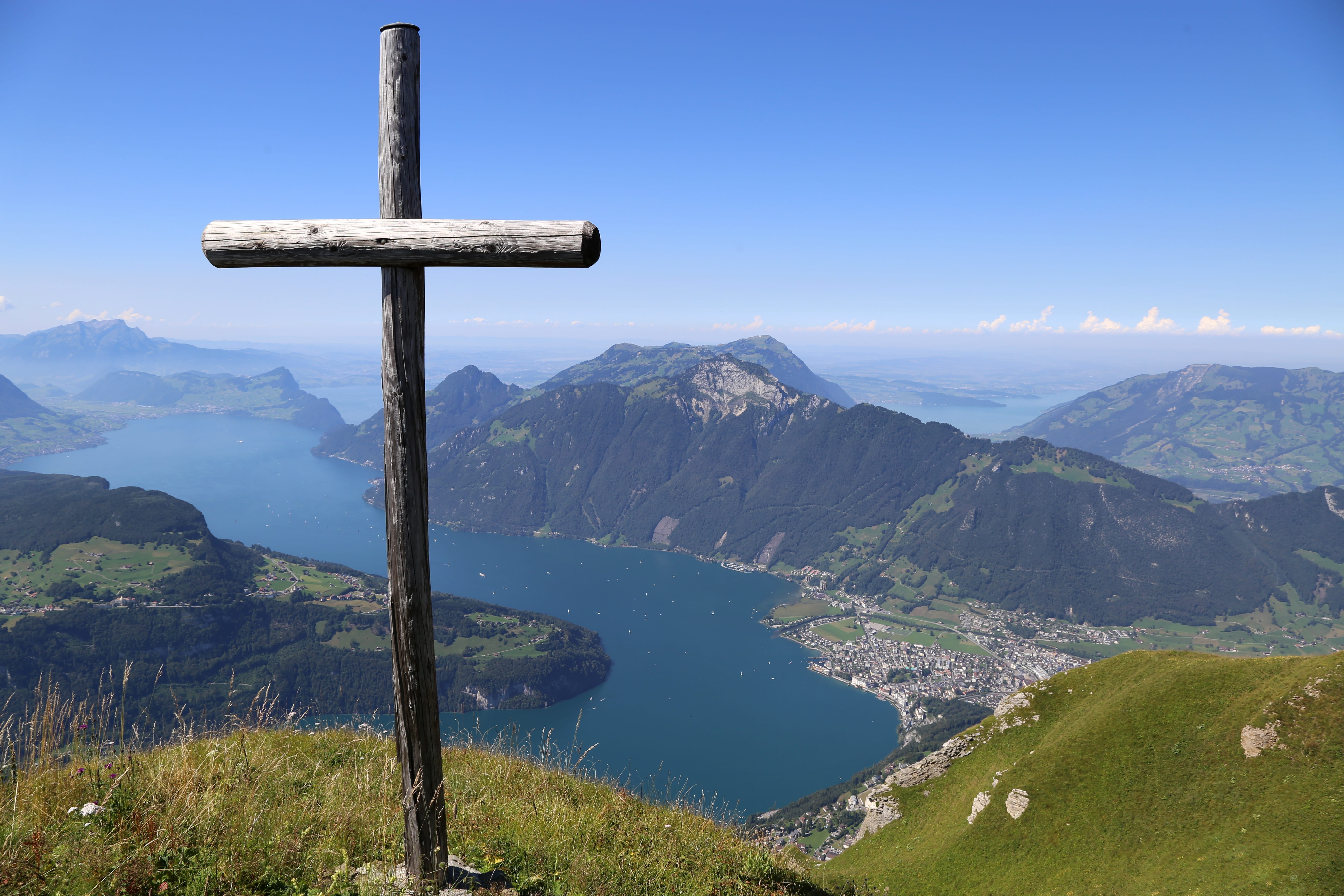 belief, switzerland, religion, mountain, mountain range, alpine panorama, outdoors, nature, 5K, tranquil scene, beauty in nature, environment, sky, day, HD Wallpaper