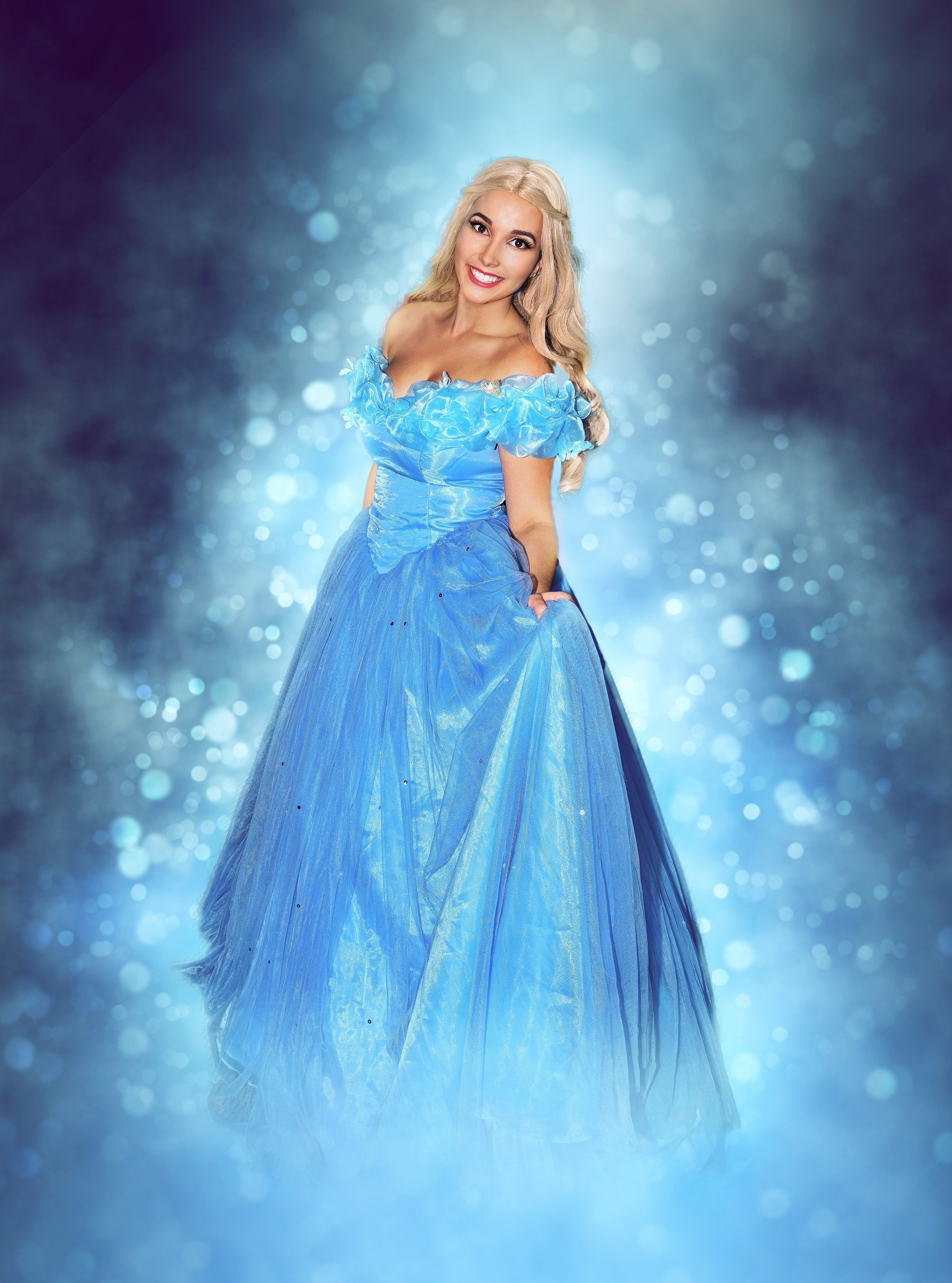 woman, princess, fairy, glamour, girl, one Person, beautiful, beauty, caucasian Ethnicity, blue, elsa, people, disney, looking at camera, adult, females, Phone HD Wallpaper