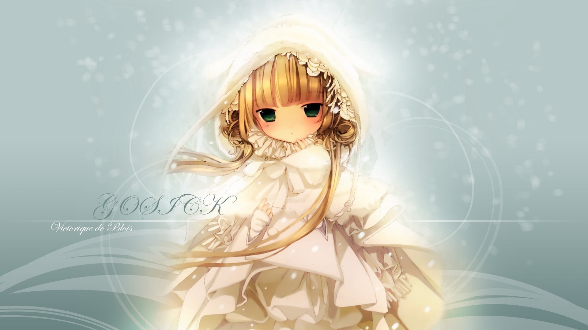 beauty, cute, one Person, magic, dress, hood, gosick, character, wearing, happiness, human representation, fashion, 1080P, representation, snow, beautiful, HD Wallpaper