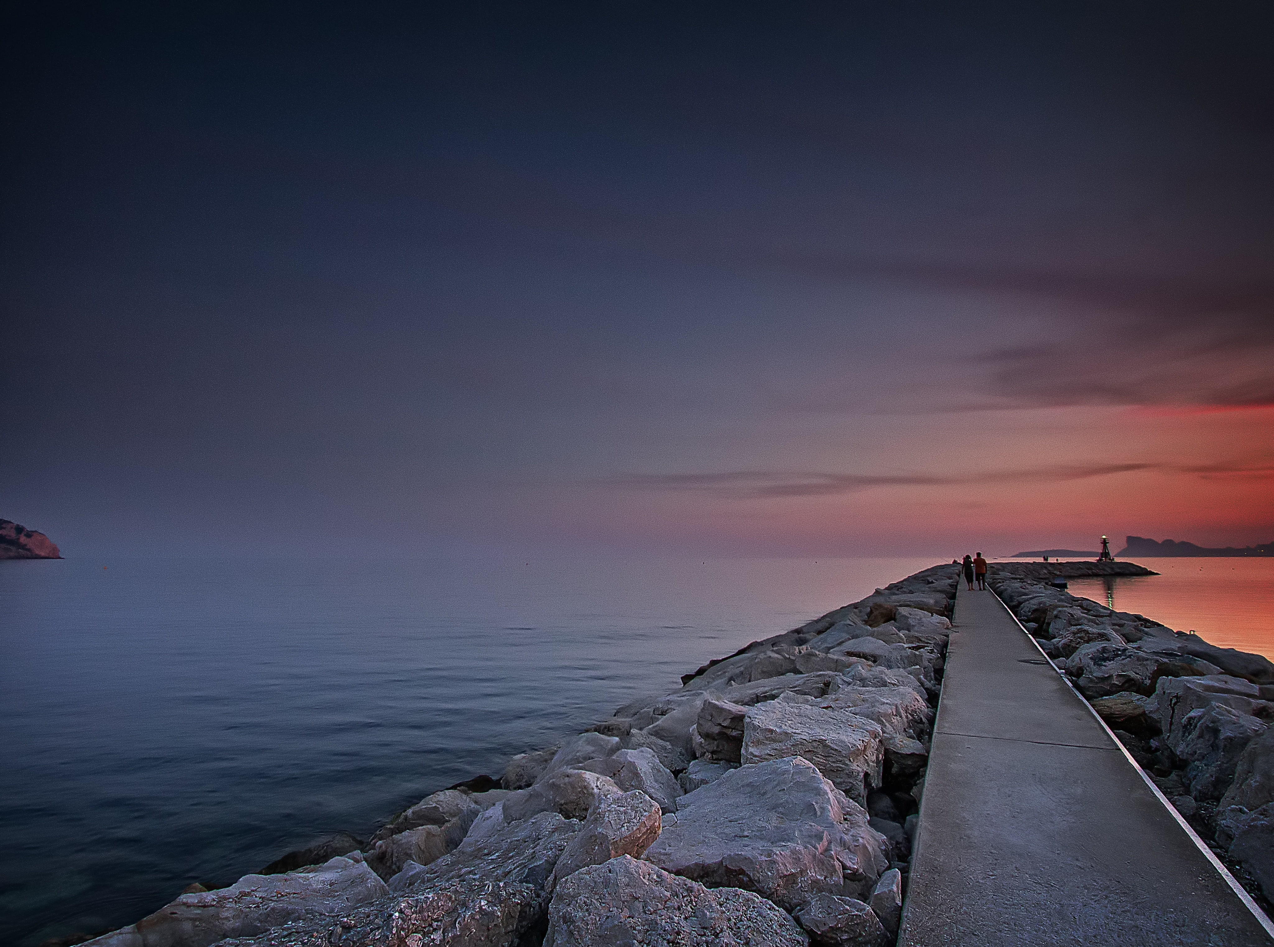 sea, cloud - sky, no people, sunset, Nature, Beach, beauty in nature, quiet, 4K, sky, land, scenics - nature, architecture, water, tranquility, solid, HD Wallpaper