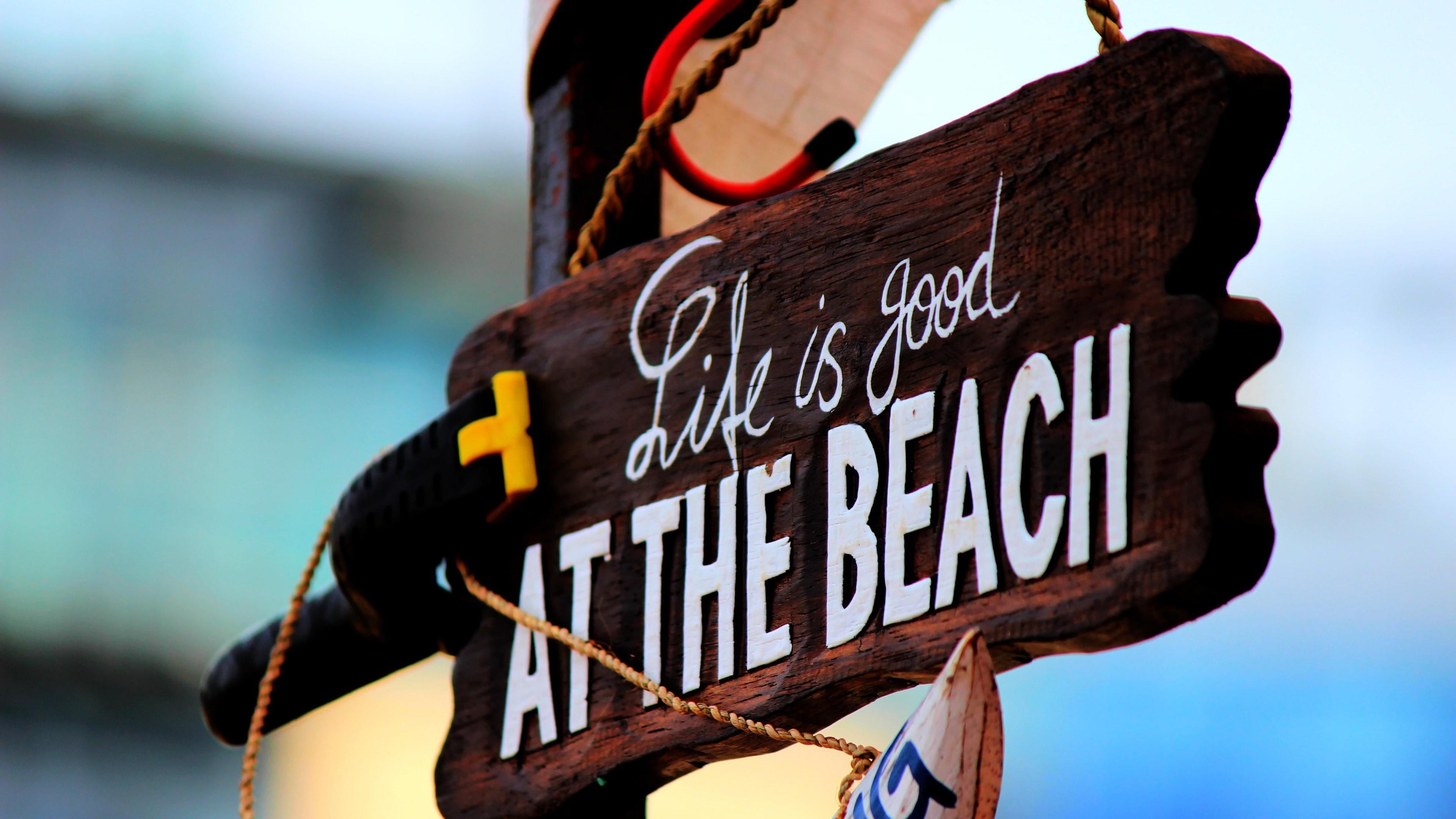 life, good, summer, 4K, beach, HD Wallpaper