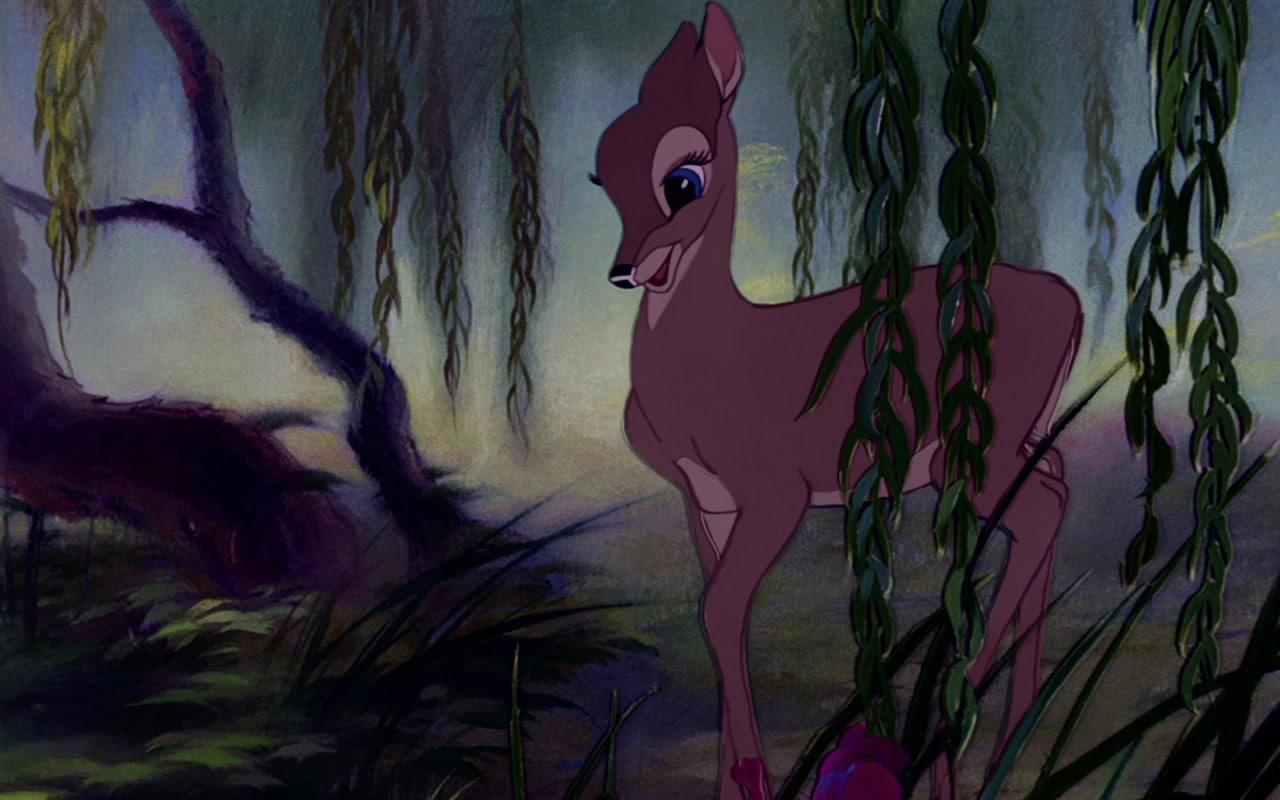 Disney, deer, animated movies, Bambi, 720P, movies, vines, HD Wallpaper