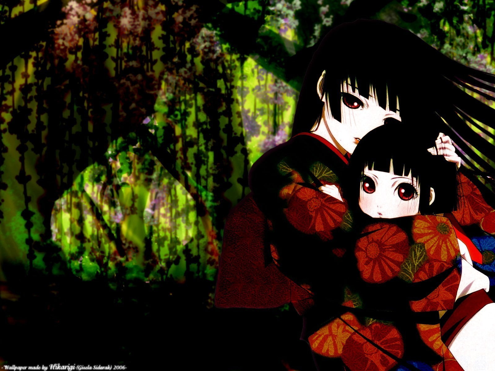 mask - disguise, men, children, childhood, flowers, headshot, leisure activity, outdoors, Enma Ai, representation, spooky, anime girls, mask, costume, horror, HD Wallpaper