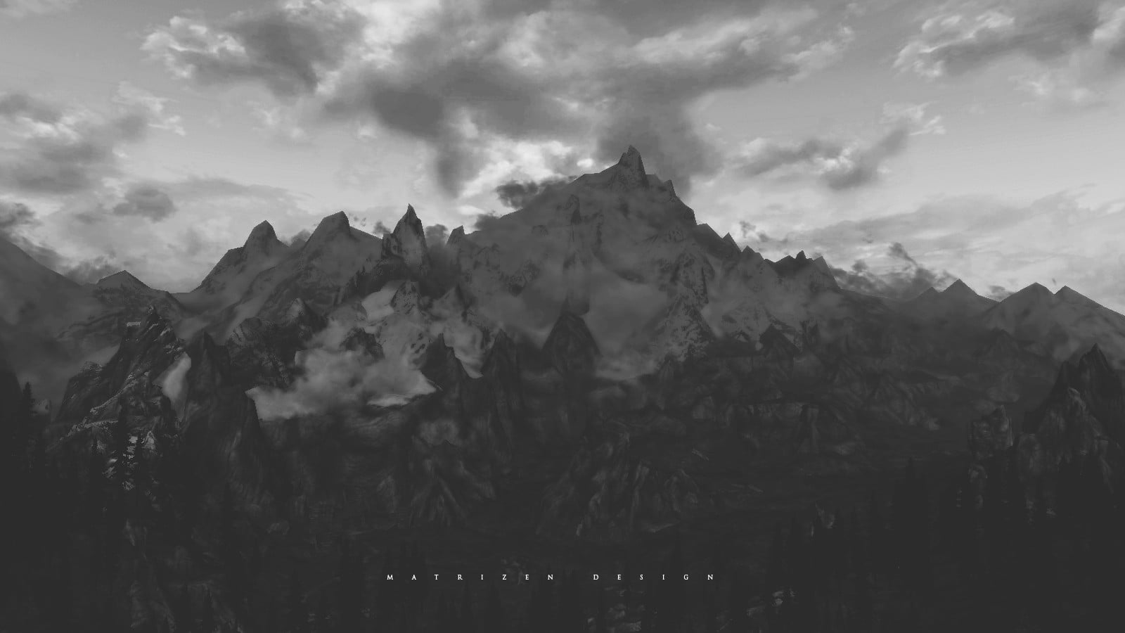 illustration, travel, cloud - sky, mountain, snow, idyllic, winter, mountain peak, 720P, nature, snowcapped mountain, scenics - nature, tranquil scene, HD Wallpaper