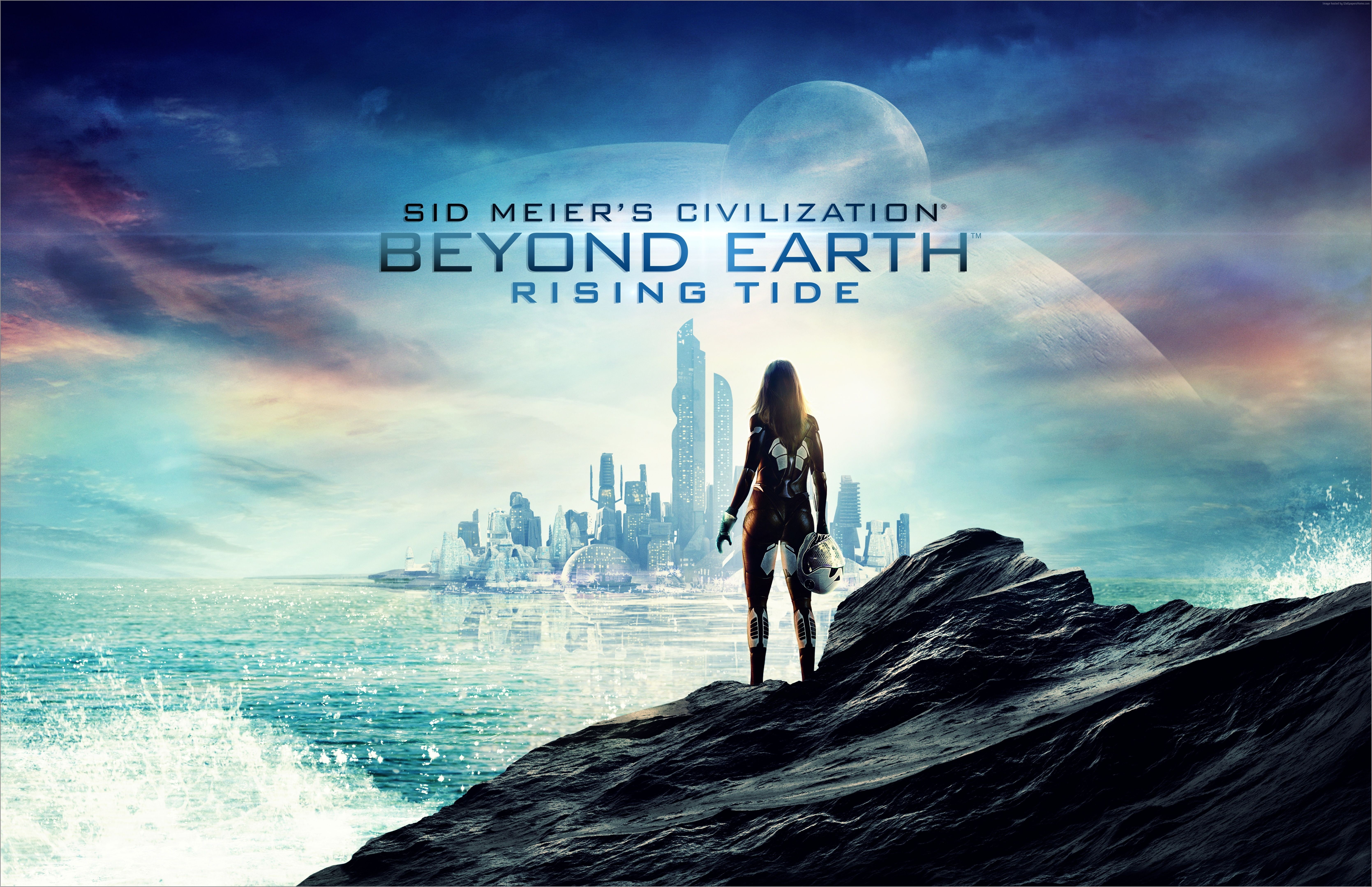 game, PC, Best Games 2015, 5K, sci-fi, Sid Meiers Civilization: Beyond Earth — Rising Tide, HD Wallpaper