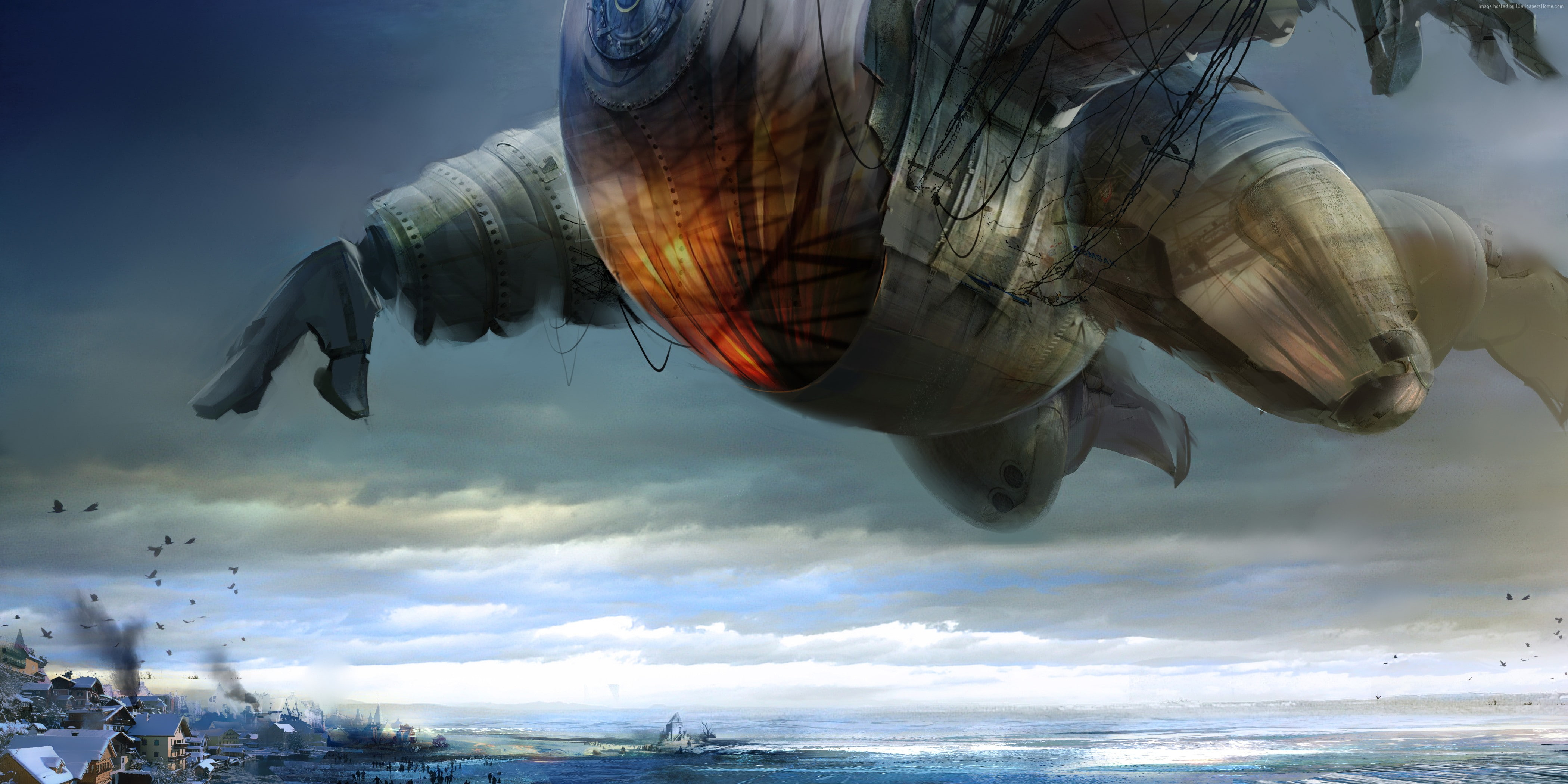MMORPG, gameplay, PC, city, 5k, expansion, screenshot, 4k, 4K, Guild Wars 2: Heart Of Thorns, HD Wallpaper