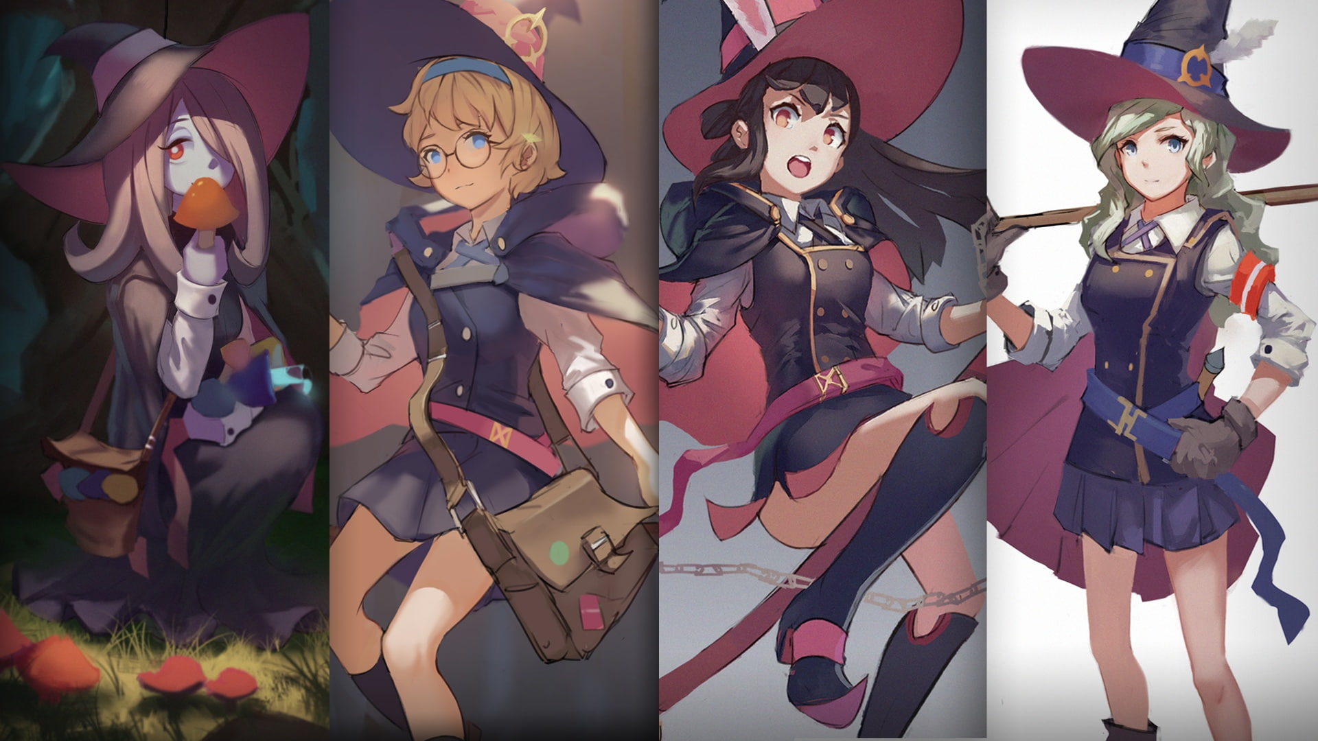 akko, doren, 1080P, konachan, manbavaran, sucy, hat, academia, cavendish, yanson, witch, com, kagari, lotte, little, 241474, diana, HD Wallpaper