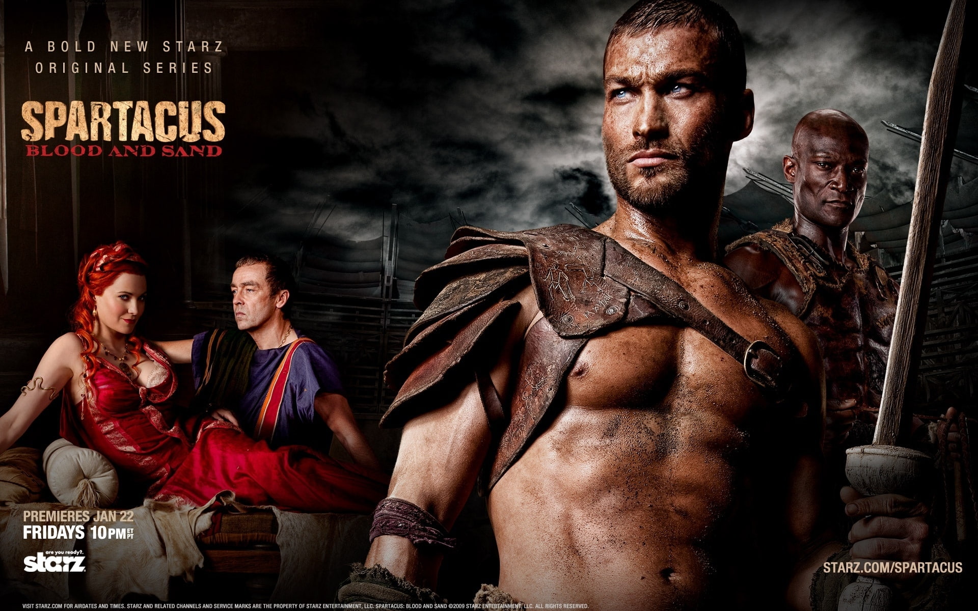 blood, tv, sand, spartacus, 1080P, series, HD Wallpaper