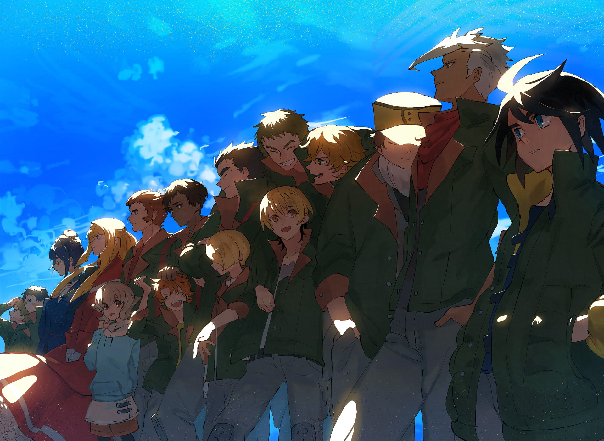 Fumitan Admoss, Norba Shino, Mikazuki Augus, Mobile Suit Gundam: Iron-Blooded Orphans, Biscuit Griffon, Atra Mixta, Aston Altland, Orga Itsuka, Chad Chadan, HD Wallpaper