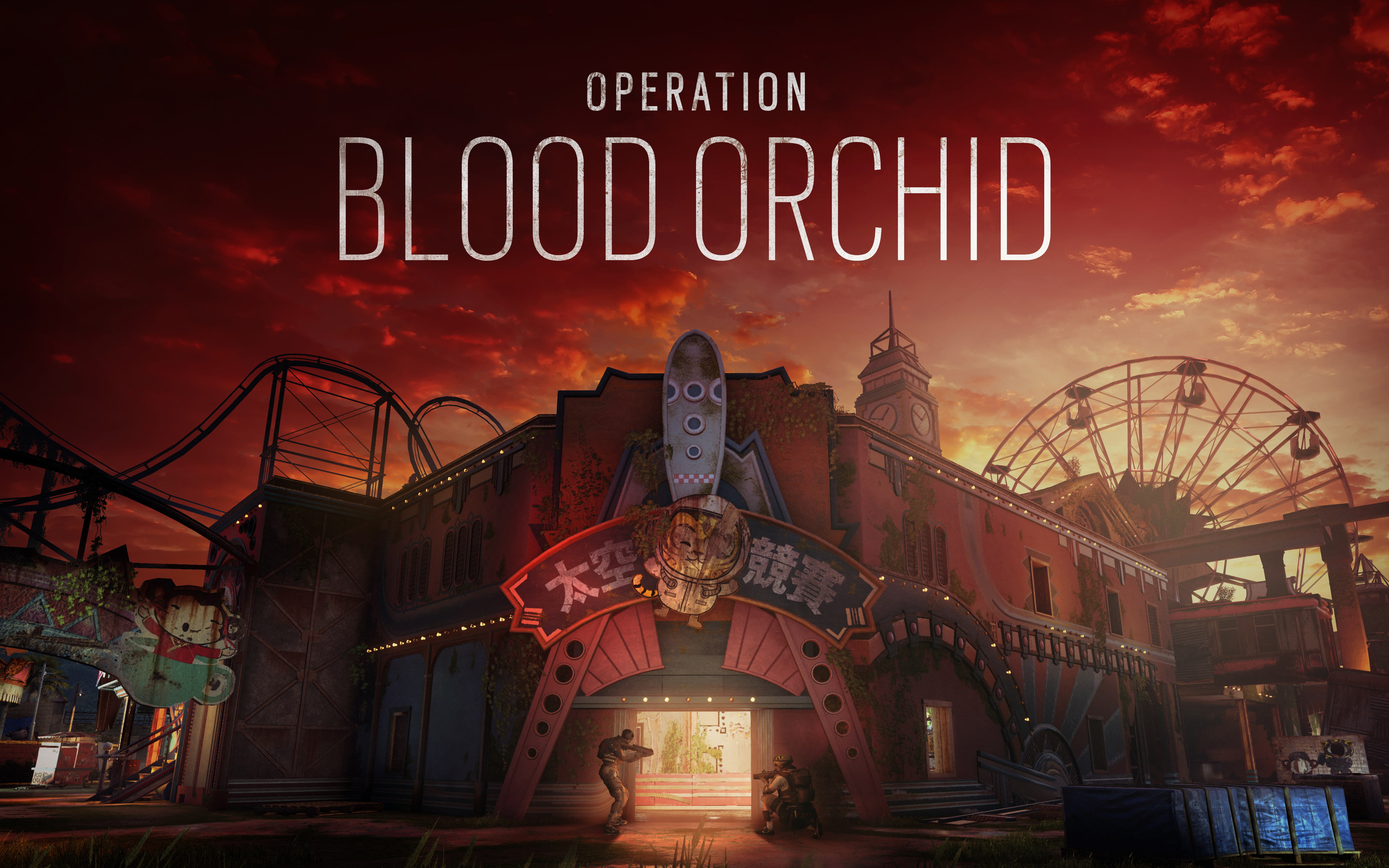 rainbow, building exterior, Orchid, Blood, architecture, Siege, Operation, text, dusk, 4K, sign, western script, travel destinations, Six, sky, arts culture and entertainment, HD Wallpaper