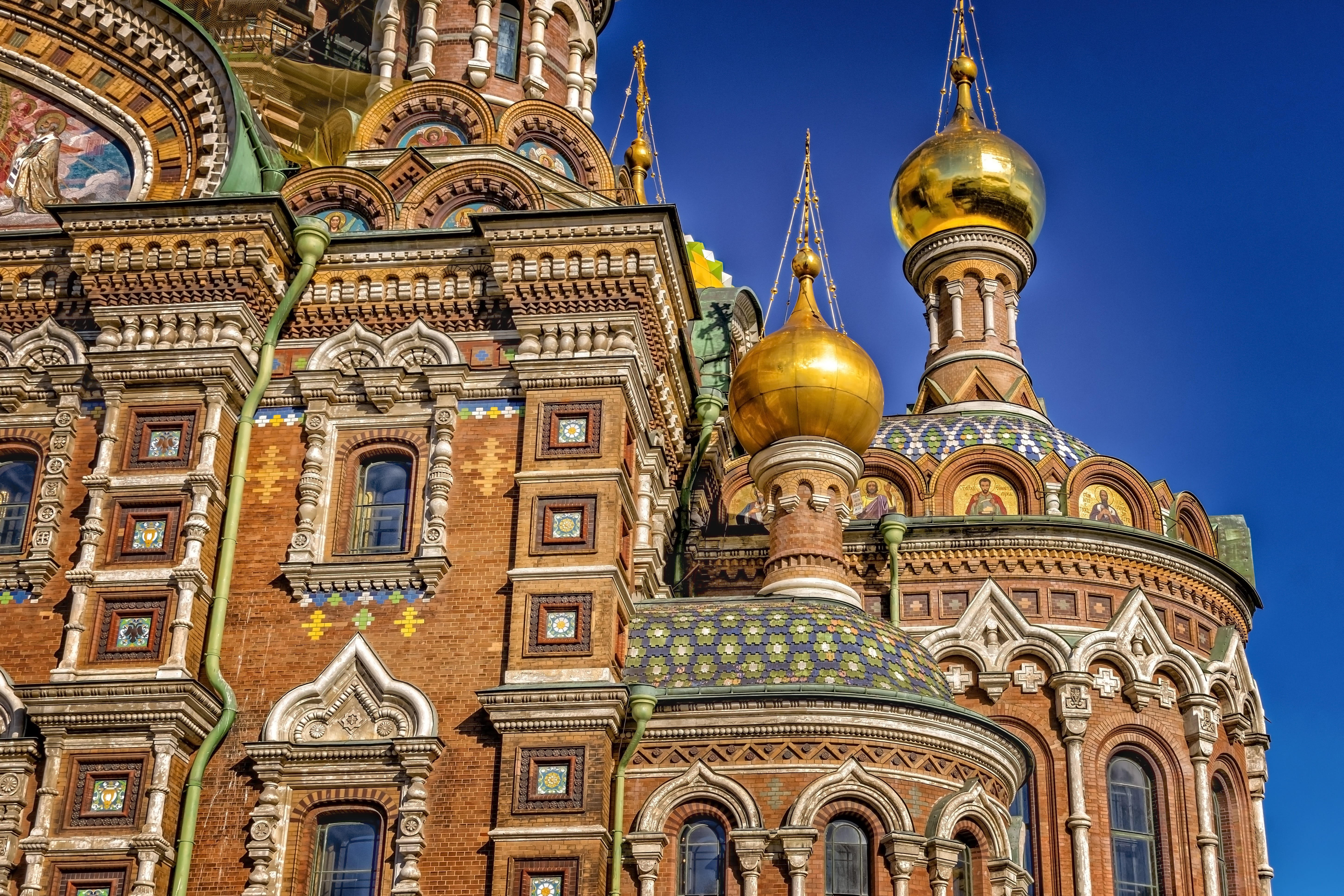 place of worship, city, world heritage, onion domes, tourism, gold, ornament, architecture, building, religion, ornate, art, history, russia, dome, building exterior, HD Wallpaper