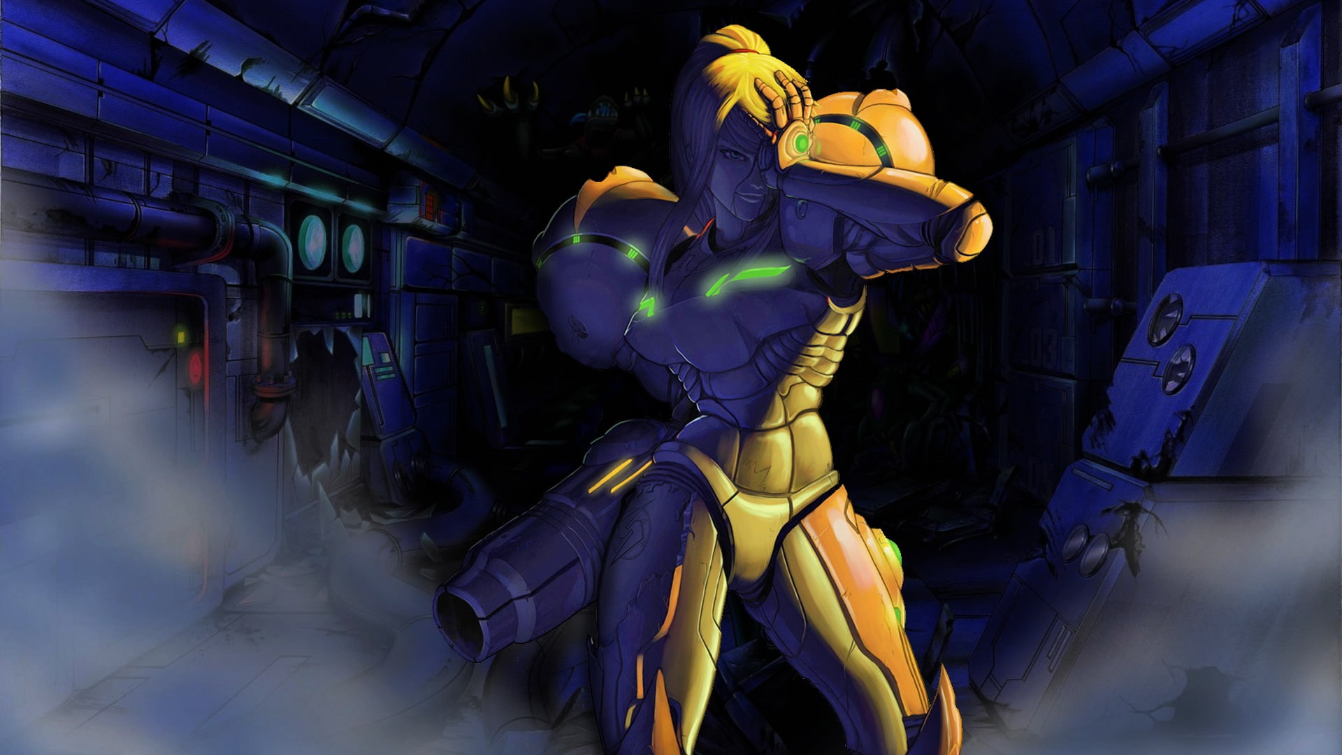 hd, 1080P, samus, video games, nintendo, metroid, HD Wallpaper
