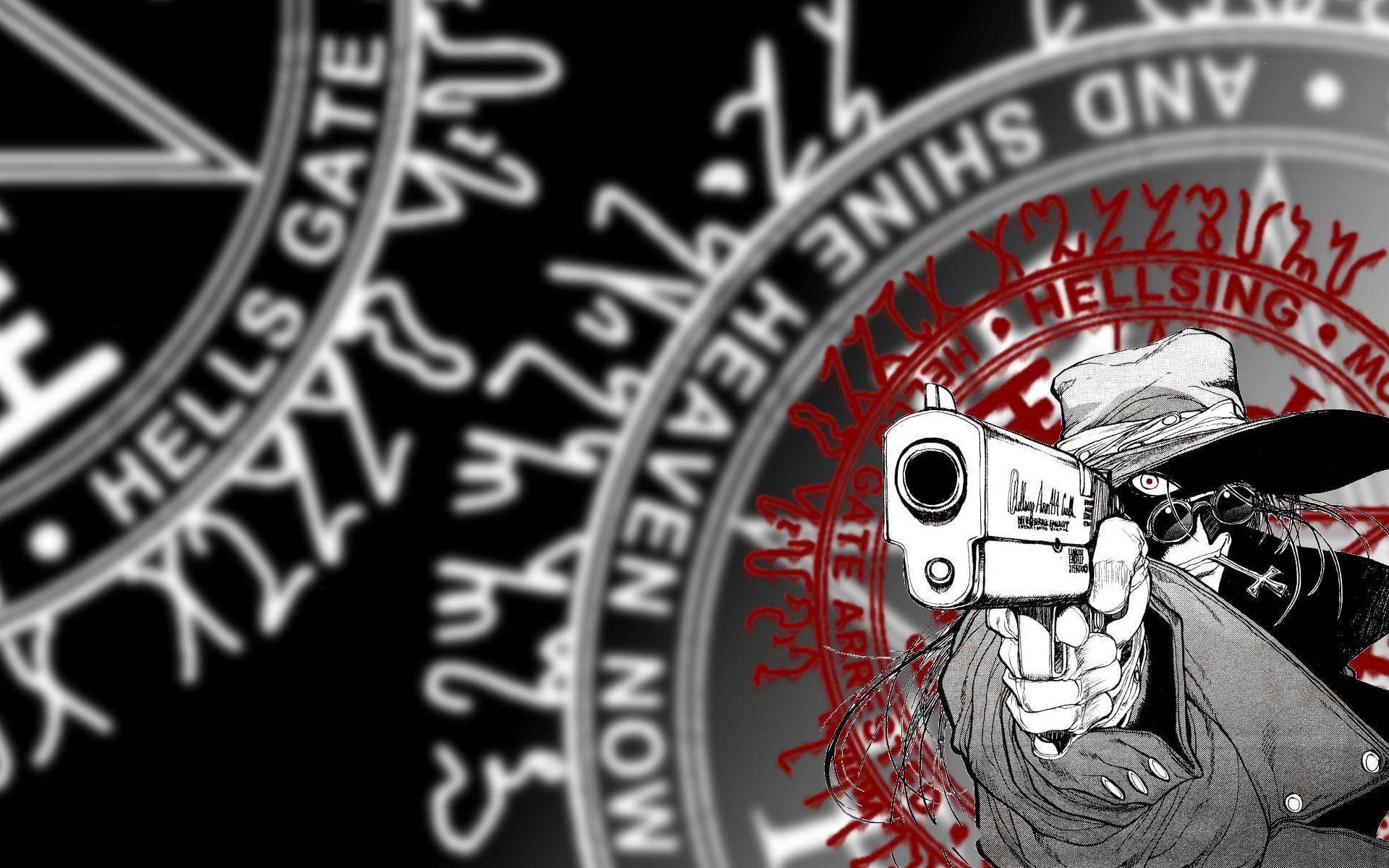 silver colored, technology, communication, indoors, amusement park, Alucard, leisure activity, 1080P, no people, metal, pistol, number, amusement park ride, HD Wallpaper
