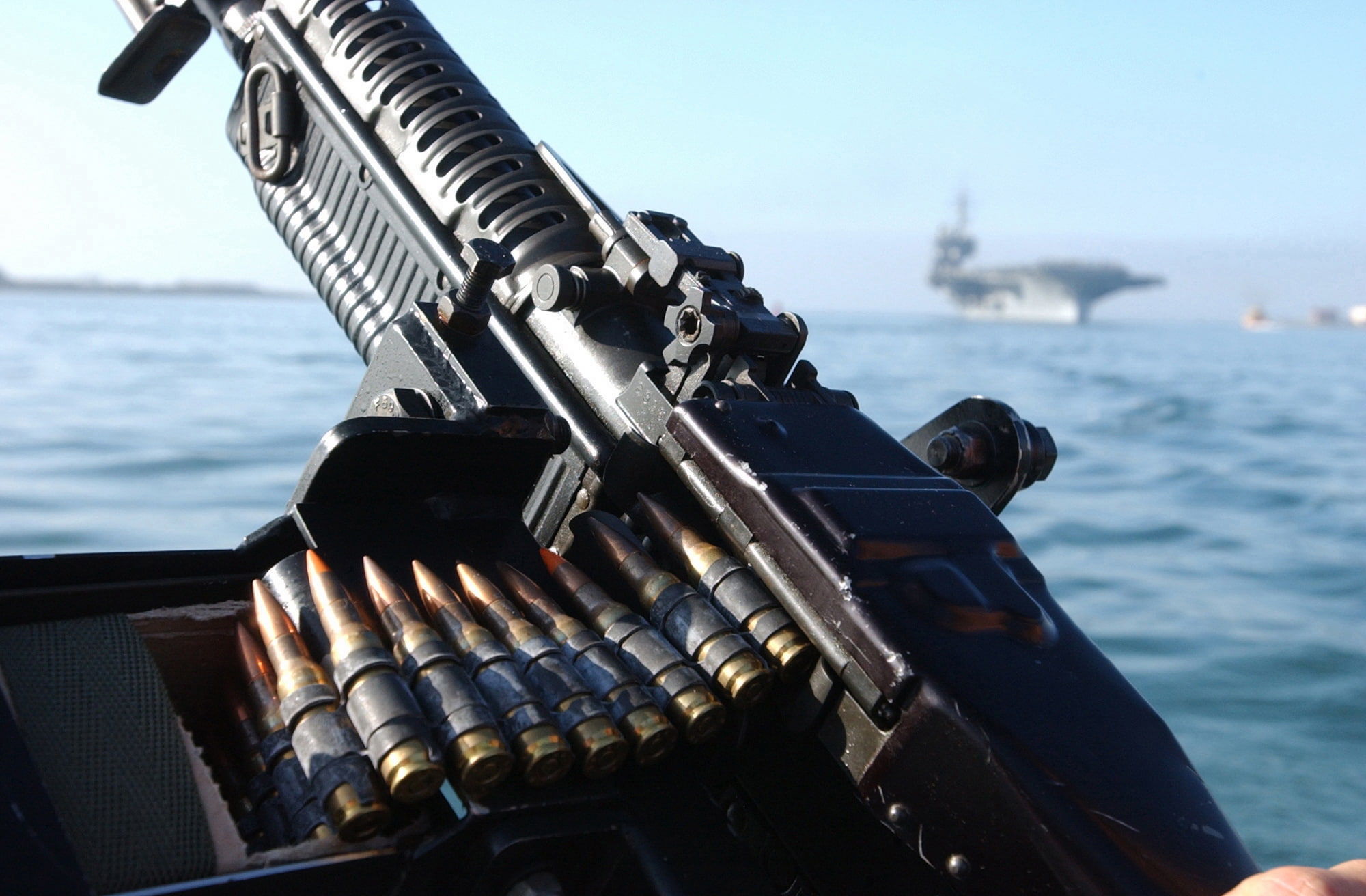 military, 1080P, machine, m60, weapon, ammo, gun, rifle, HD Wallpaper