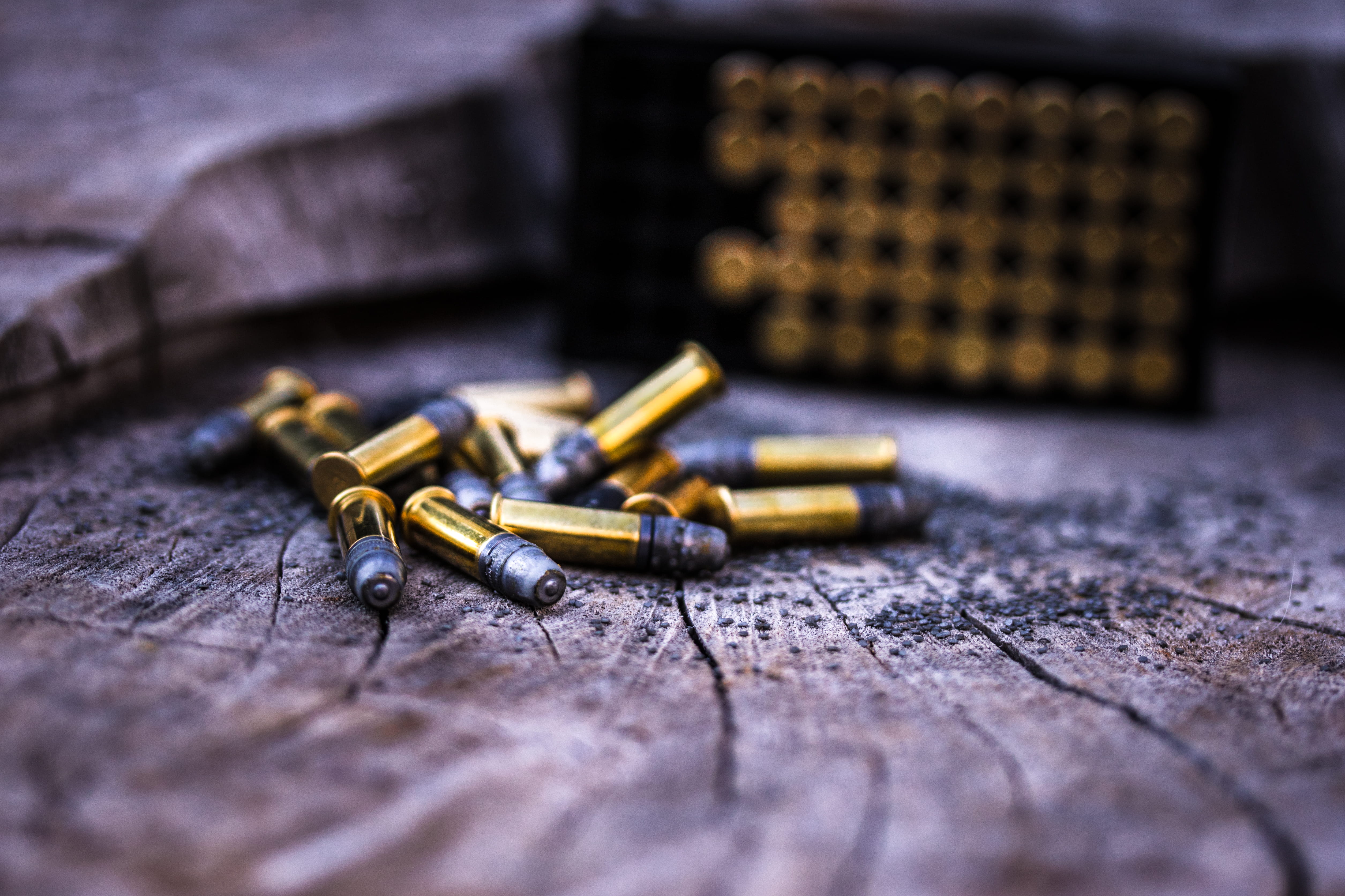 weapon, old, bullet, gun, ammunitions, bullets, technology, indoors, metal, .22 ammo, 4K, arts culture and entertainment, no people, studio shot, communication, HD Wallpaper
