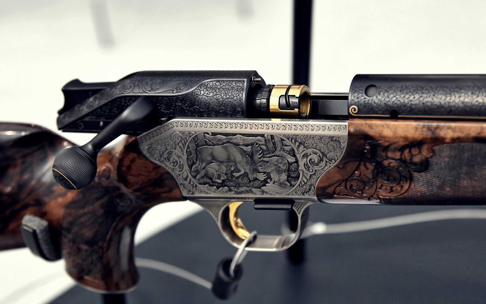 gun, Bolt action rifle, 1080P, Blaser, HD Wallpaper