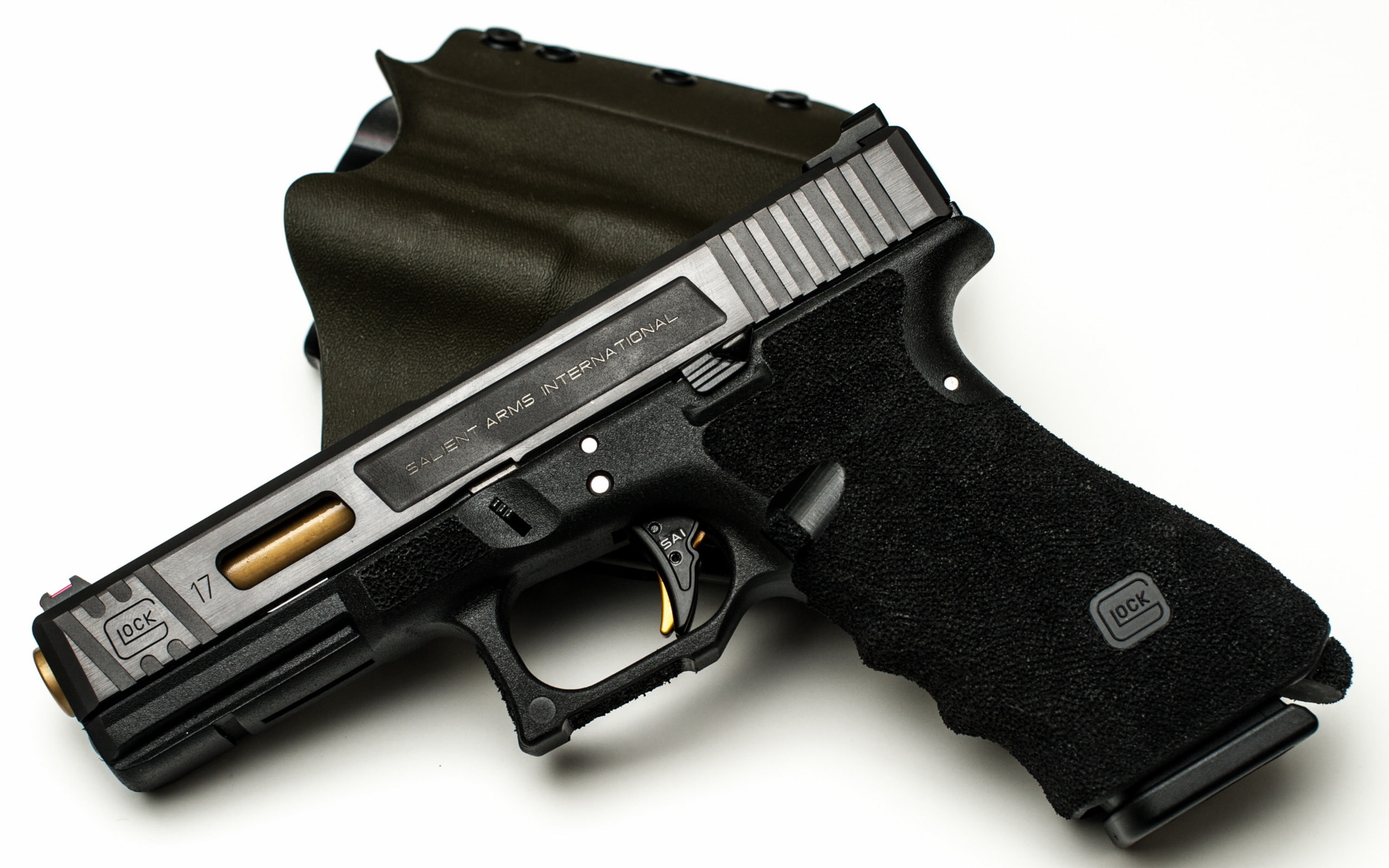 handgun, war, 9mm, warning sign, personal accessory, cut out, isolated, communication, weapon, weapons, aggression, glock, semi-Automatic Pistol, sign, HD Wallpaper