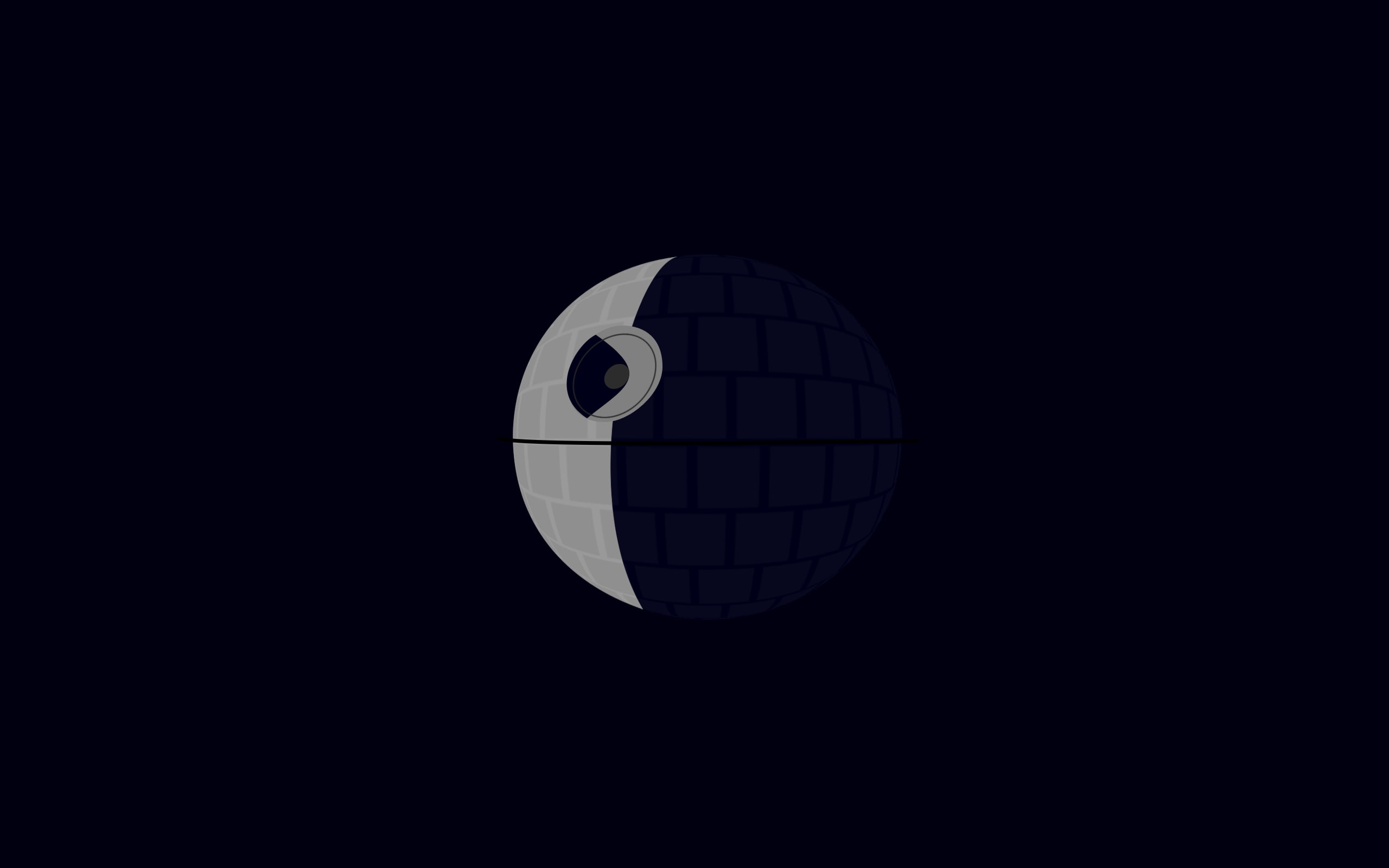 2K, 2560x1600, star wars, minimalistic, death star, HD Wallpaper