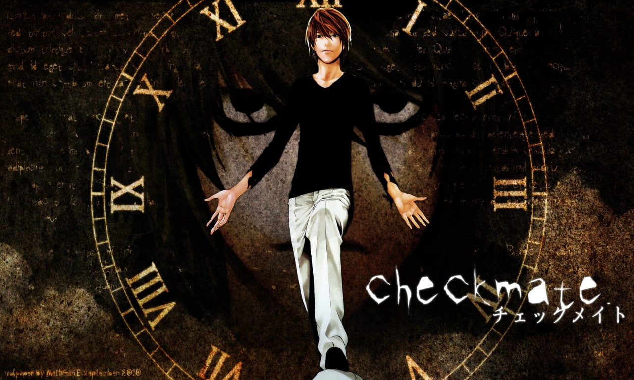 death, yagami, anime, art, light, hd, 720P, Yagami Light, death note, note, x, HD Wallpaper