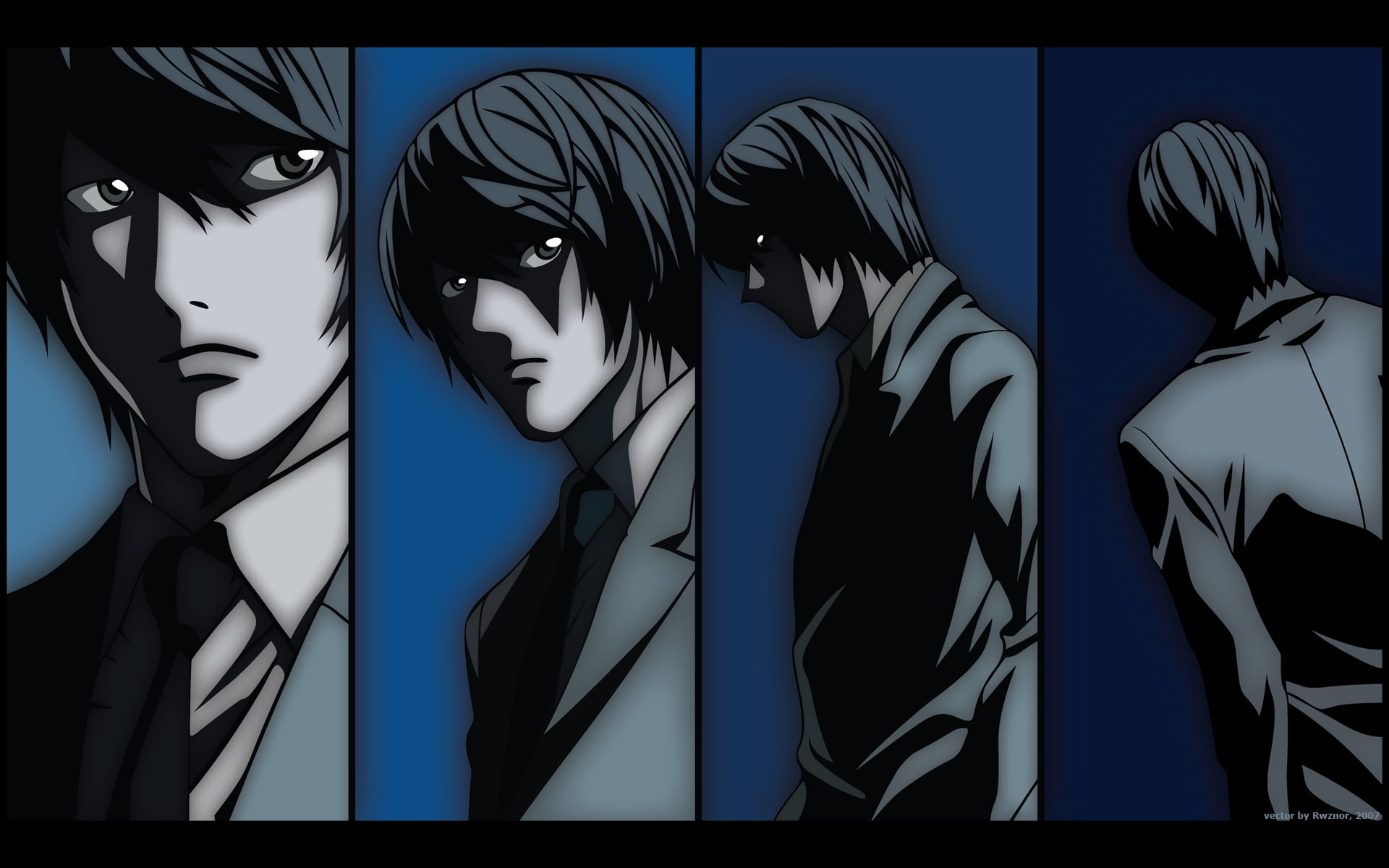 x, anime, yagami, note, Light, art, 1080P, hd, death note, death, HD Wallpaper