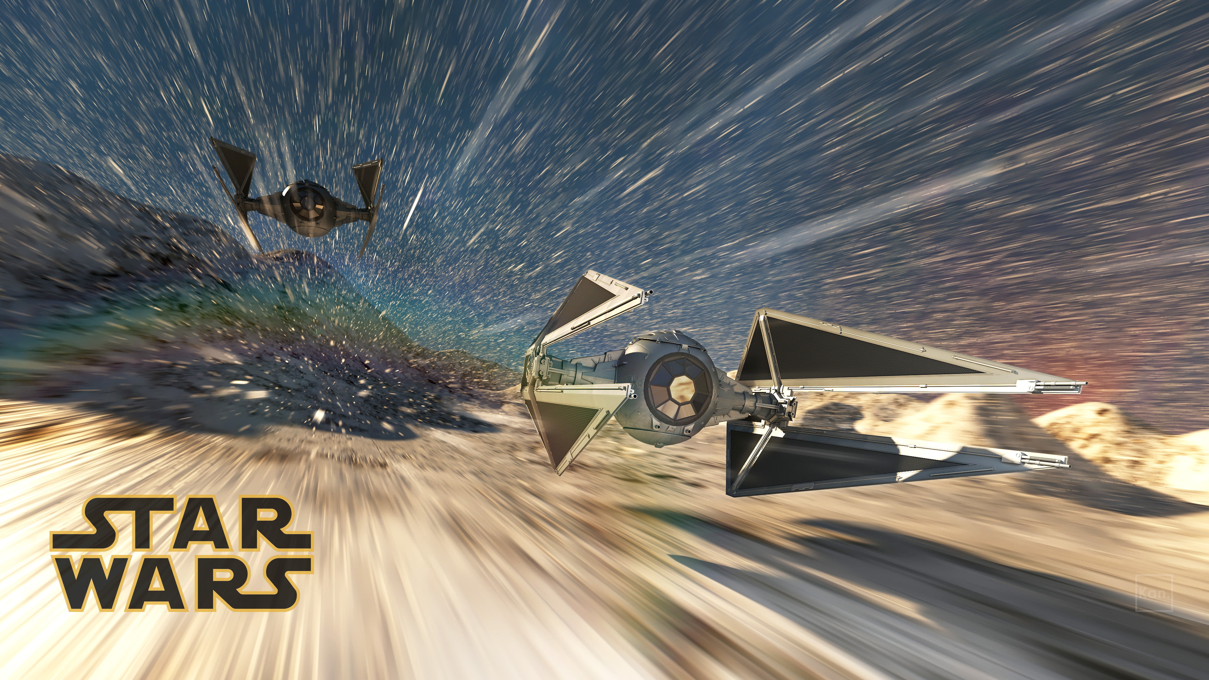 Star Wars, 4K, TIE Interceptor, HD Wallpaper