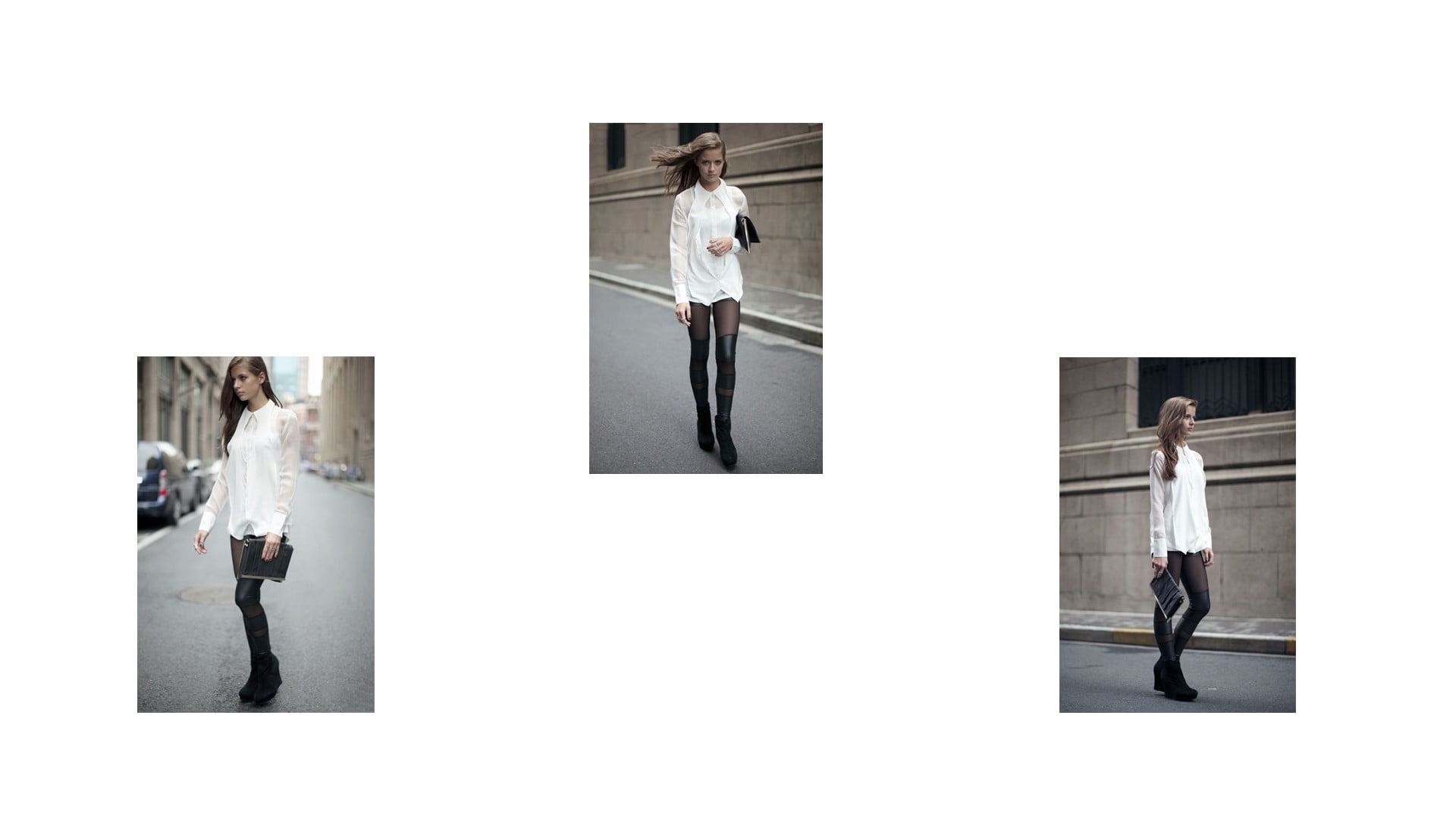 group of people, people, street, digital composite, mirror, brunette, adult, copy space, model, black, wooden, white, young adult, 1080P, photography themes, HD Wallpaper