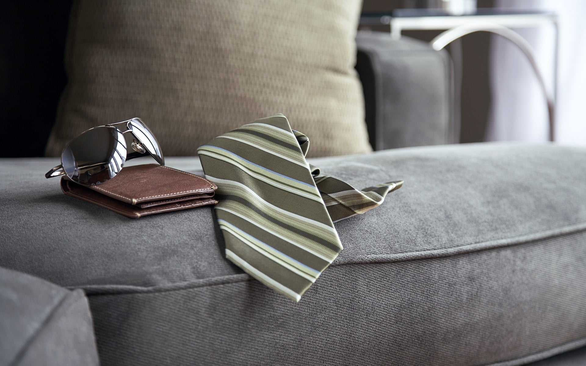 publication, indoors, 1080P, modern, furniture, sunglasses, casual clothing, decor, ribbon, book, close-up, tie, comfortable, man, elegance, one person, HD Wallpaper