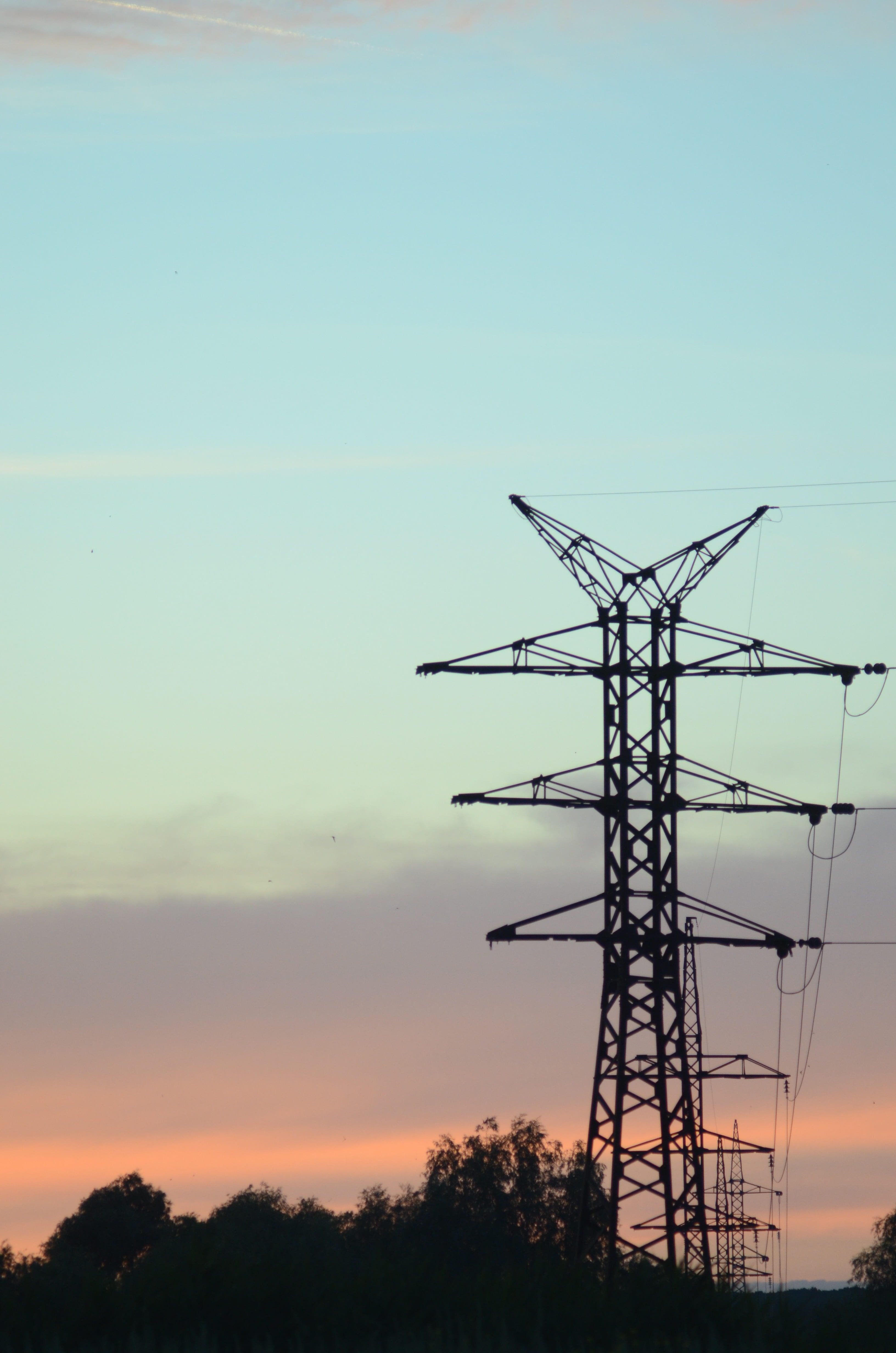 energy, outdoors, industry, low angle view, ecology, electricity pylon, transmission towers, sky, power poles, beauty in nature, industrialization, tree, Phone HD Wallpaper