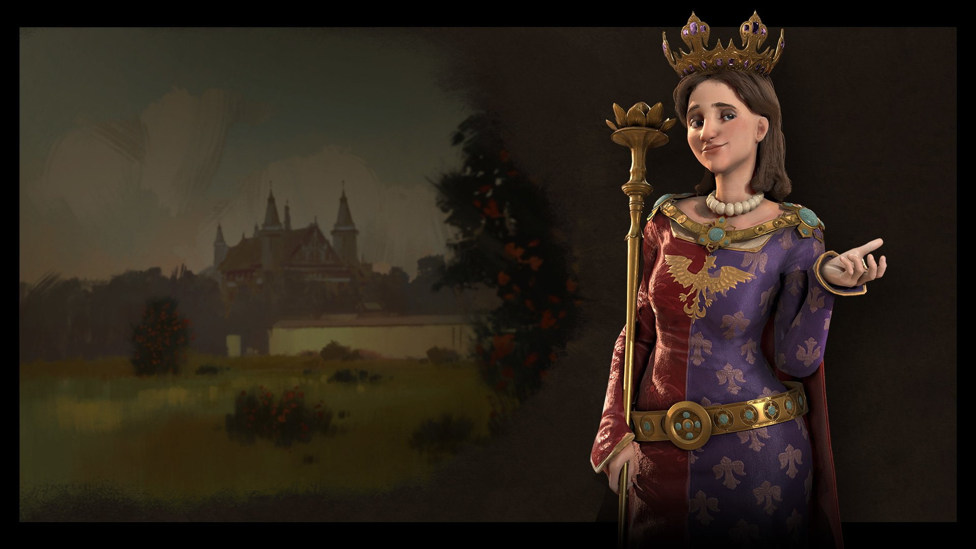 1080P, Poland, Civilization, Civilization VI, Jadwiga of Poland, HD Wallpaper