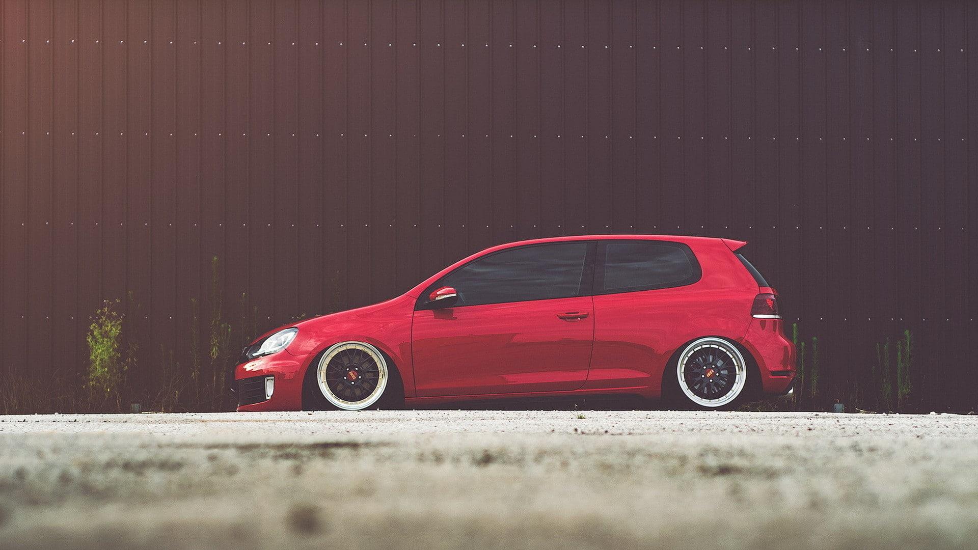vintage car, car, close-up, Golf VI, no people, red, golf 6, transportation, sports car, selective focus, toy car, land vehicle, single object, 1080P, HD Wallpaper