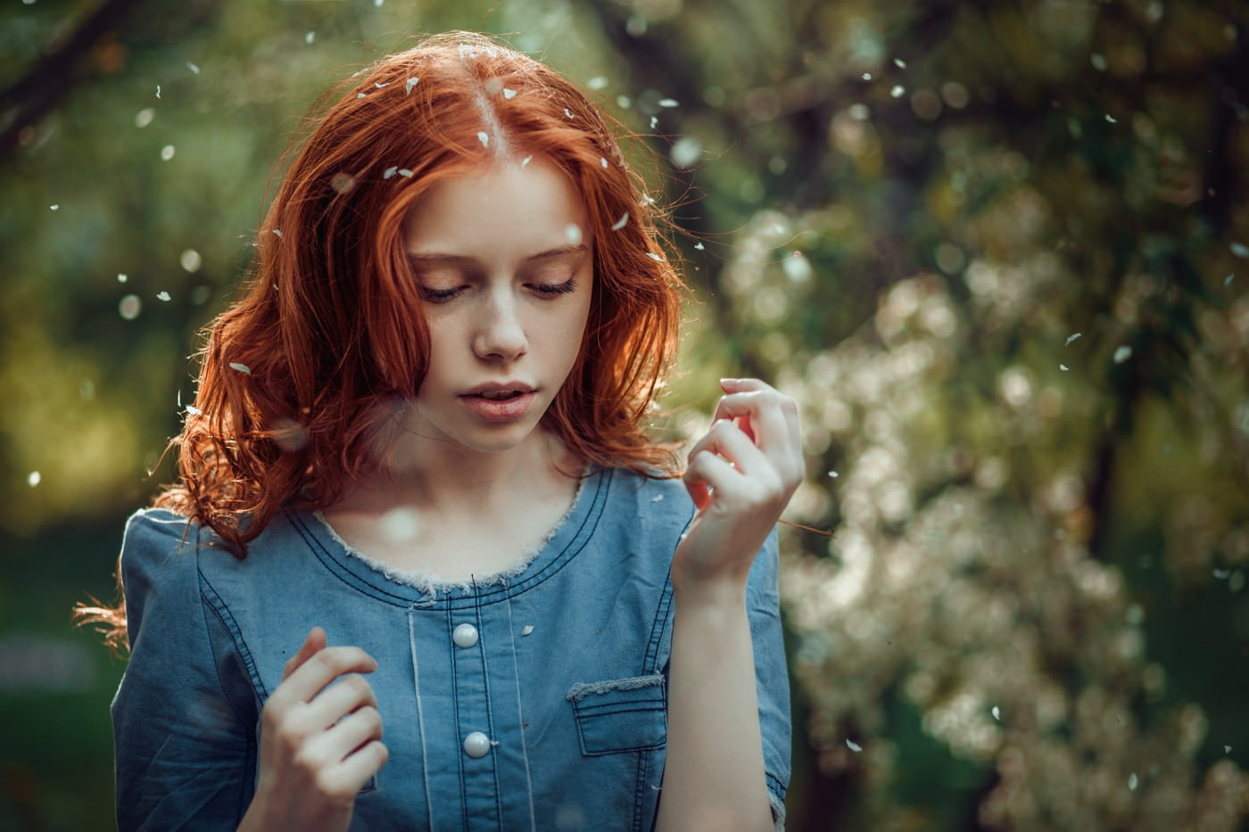 face, Ekaterina Yasnogorodskaya, redhead, women, portrait, 720P, model, HD Wallpaper