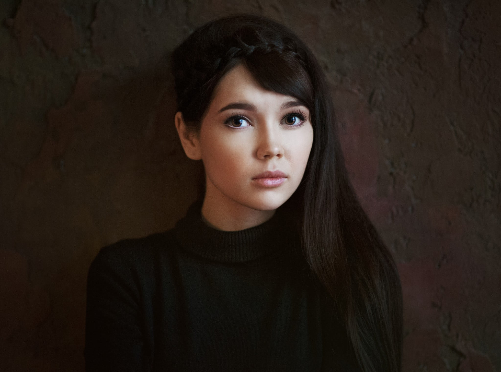 young women, real people, model, hairstyle, Ekaterina Ermakova, face, headshot, young adult, looking at camera, portrait, Maxim Maximov, contemplation, HD Wallpaper