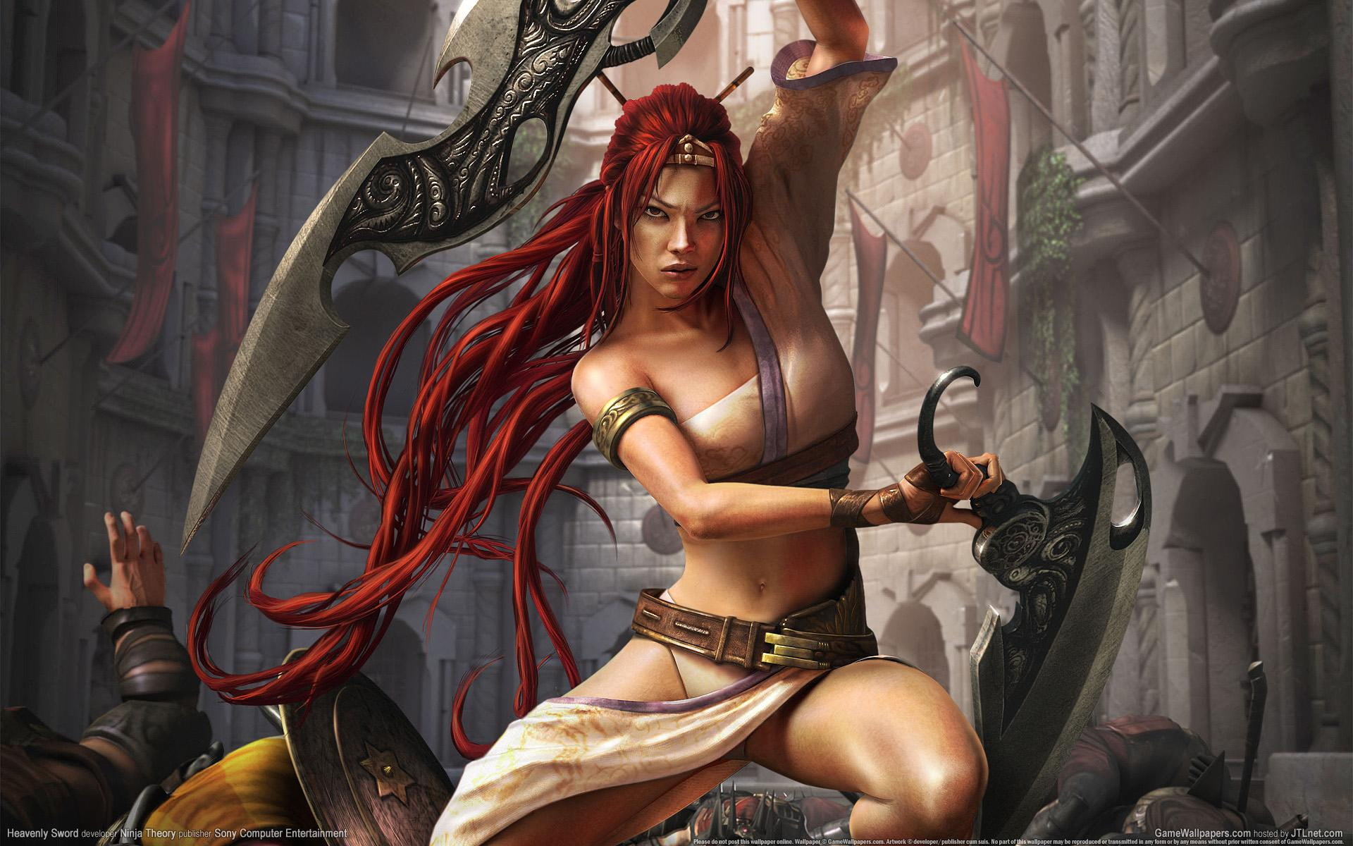 1080P, ps, illustration, games, sword, karina, heavenly, game, HD Wallpaper