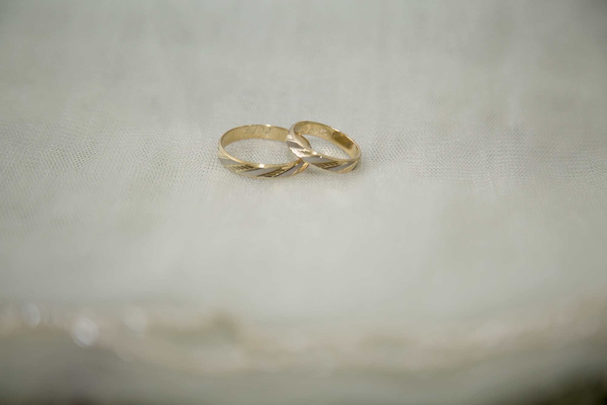close-up, jewel, no people, colored, ring, gold colored, bonding, wedding rings, wedding, married, golden, indoors, close, still life, wedding ring, romance, HD Wallpaper