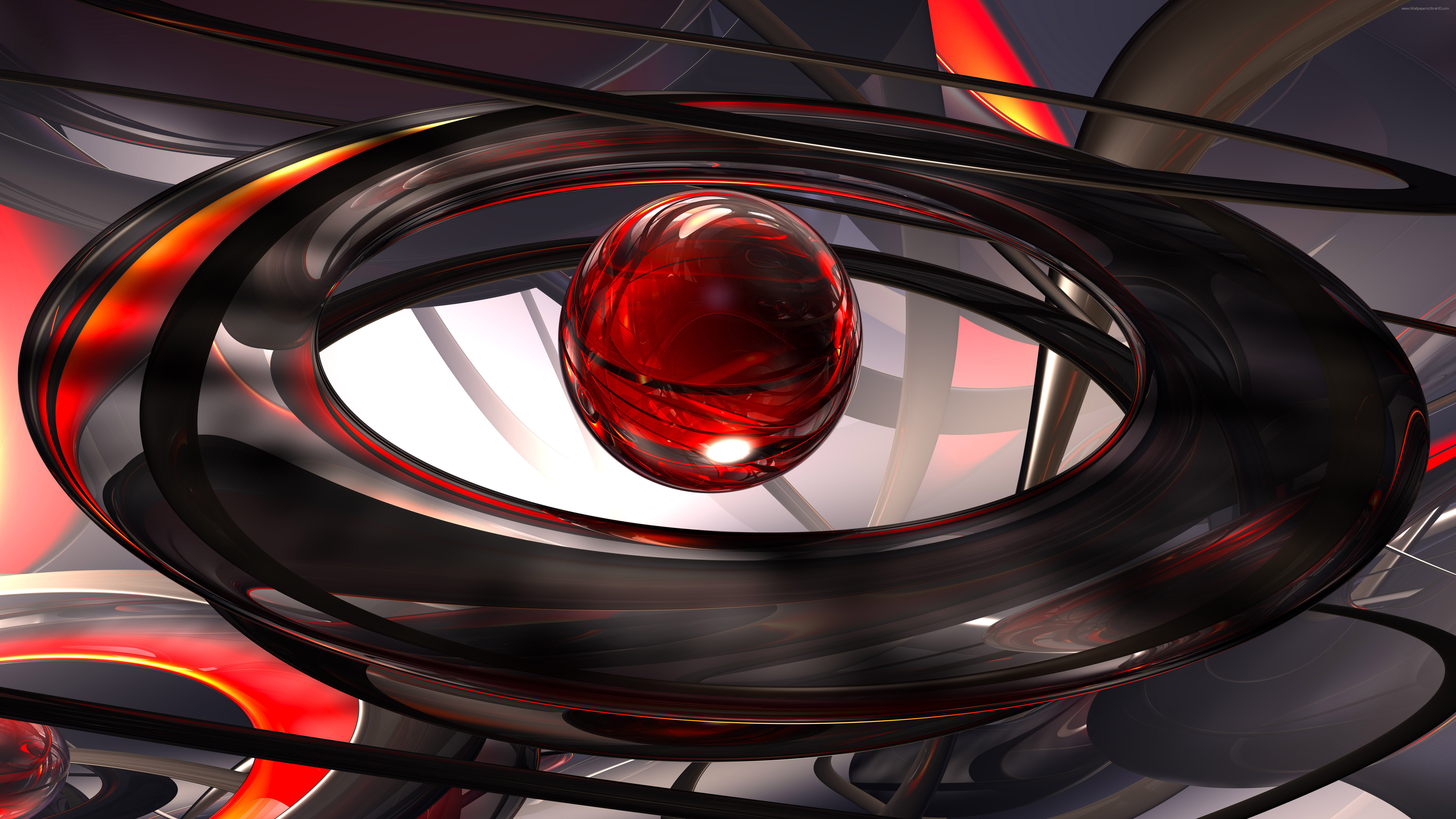HD, black, 7680x4320, 8k, 8K, red, 4k, HD Wallpaper