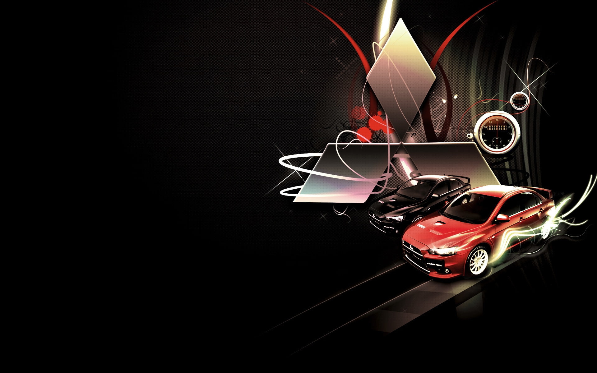 1080P, lancer, logo, evolution, Mitsubishi Lancer Evolution, mitsubishi, HD Wallpaper
