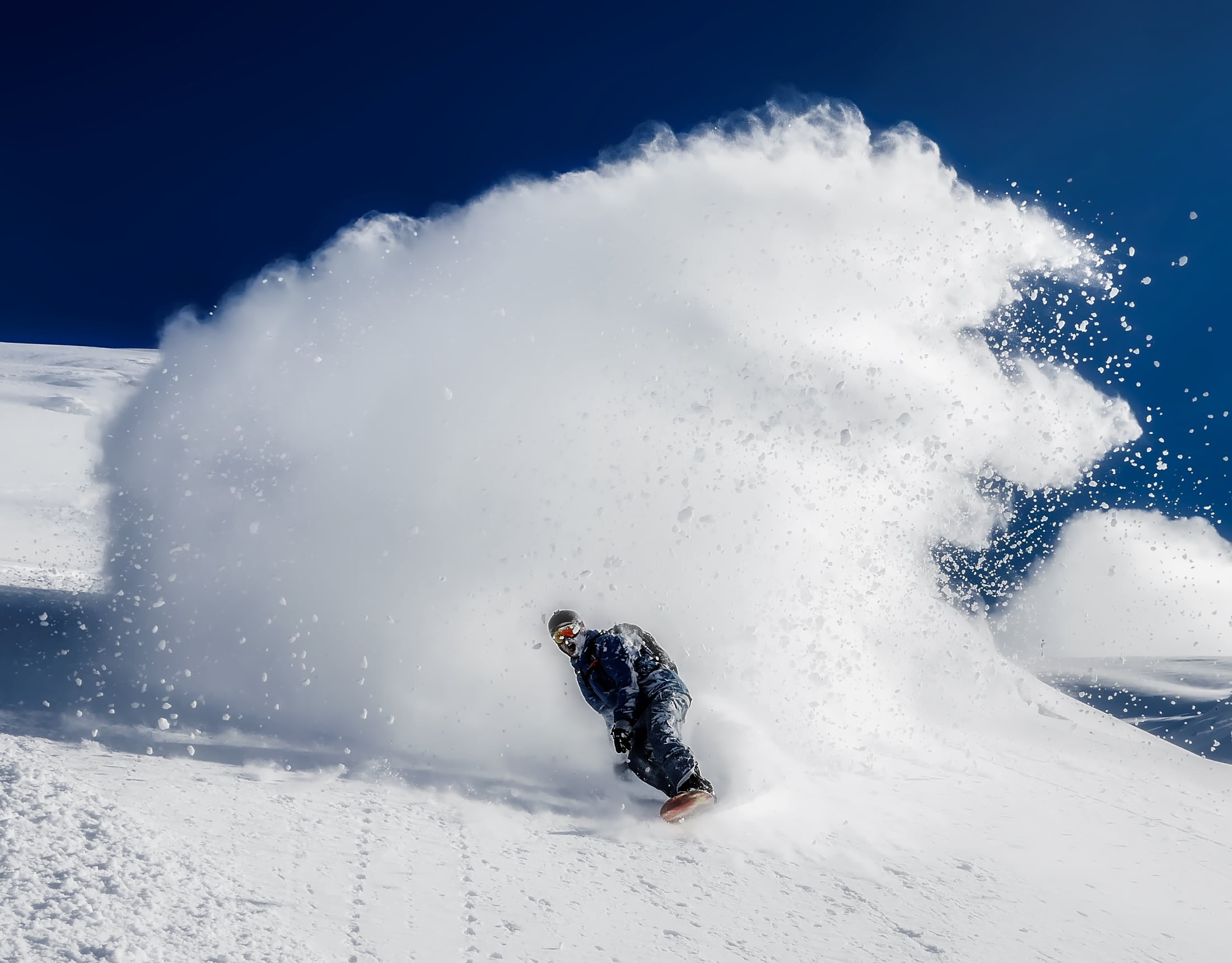 snow, leisure activity, motion, extreme Sports, wearing, spraying, downhill, men, winter sport, cold temperature, photo, outdoors, winter, nature, warm clothing, HD Wallpaper