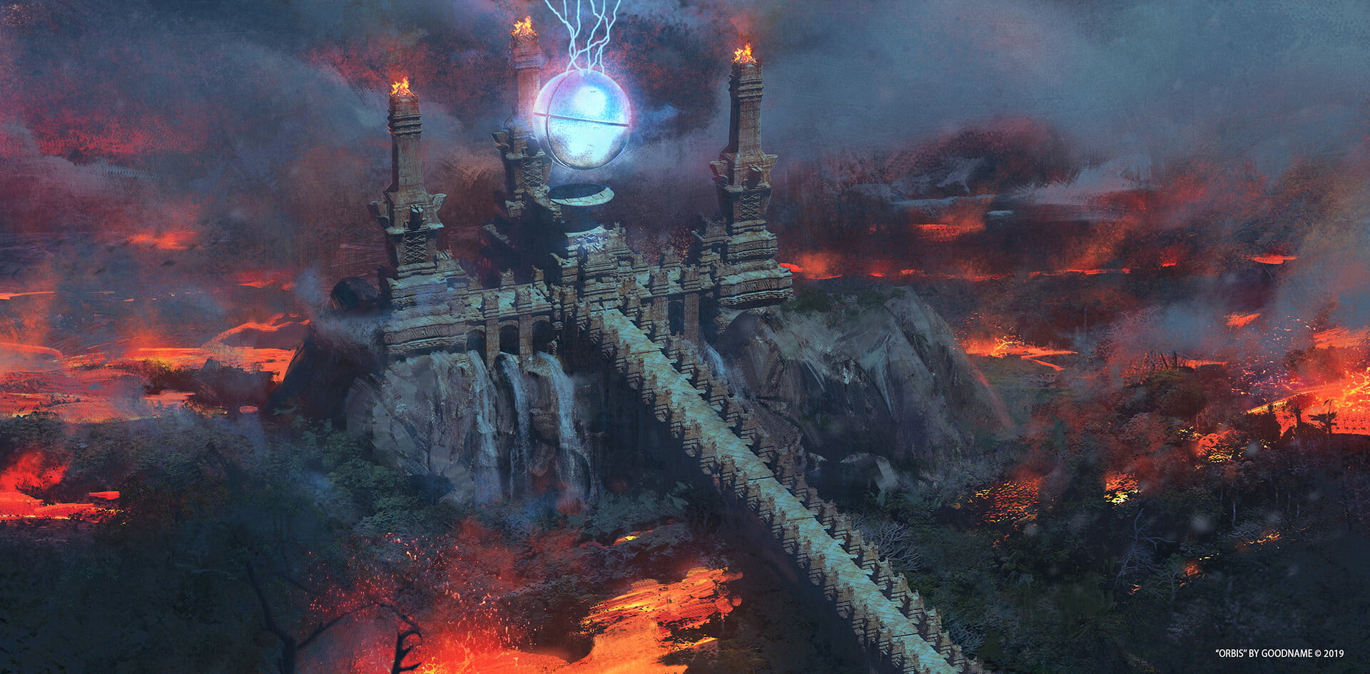 Erikas Perl, 1080P, lava, gates, river, nature, HD Wallpaper