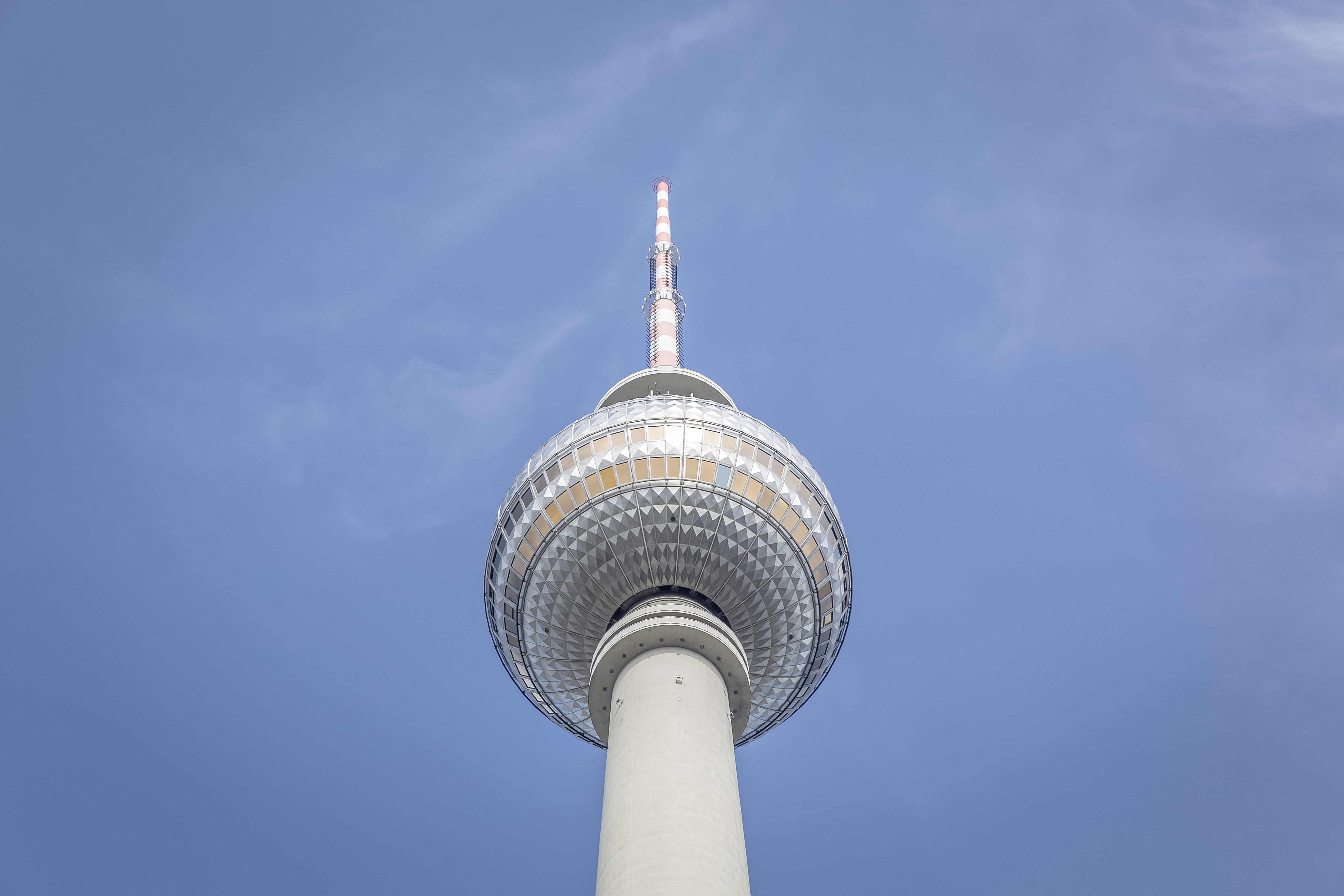 building Exterior, communications Tower, cloud - sky, global communications, travel destinations, tourism, communication, angle, alexanderplatz, day, urban Scene, HD Wallpaper