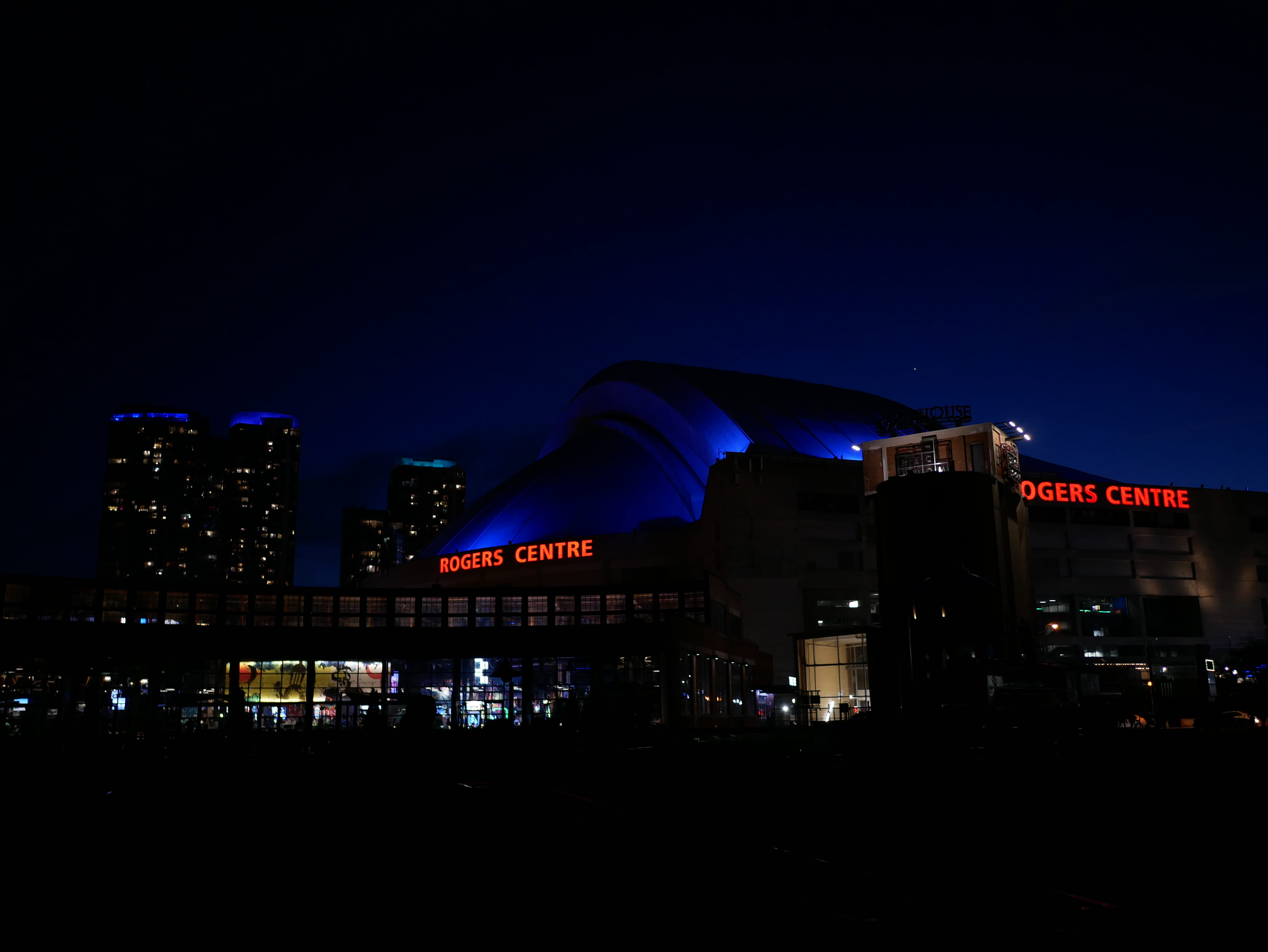 travel destinations, blue, canada, no people, skyline, night, city, dark, sky, outdoors, cityscape, building exterior, 4K, architecture, built structure, HD Wallpaper