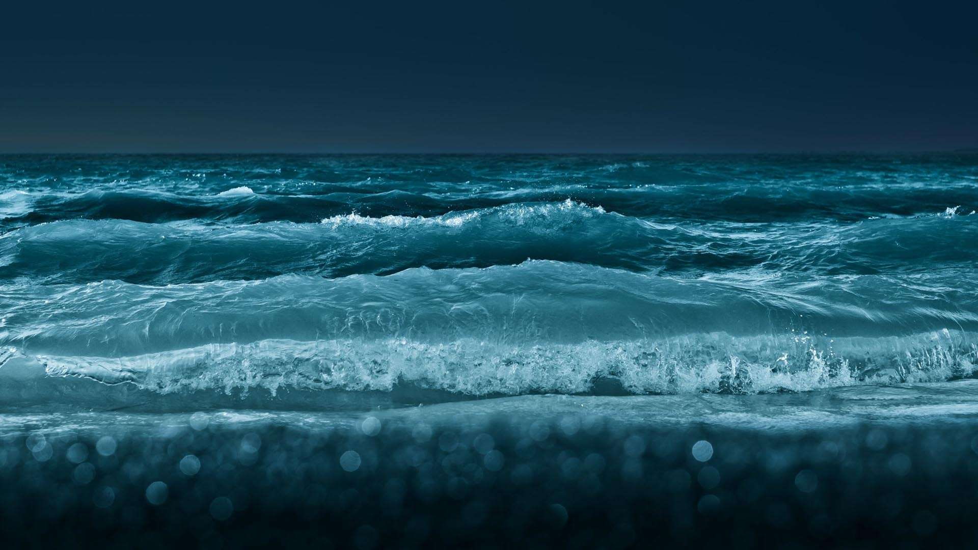 current, 1080P, bokeh, ontario, blue, hd, water, lake, waves, sea, HD Wallpaper