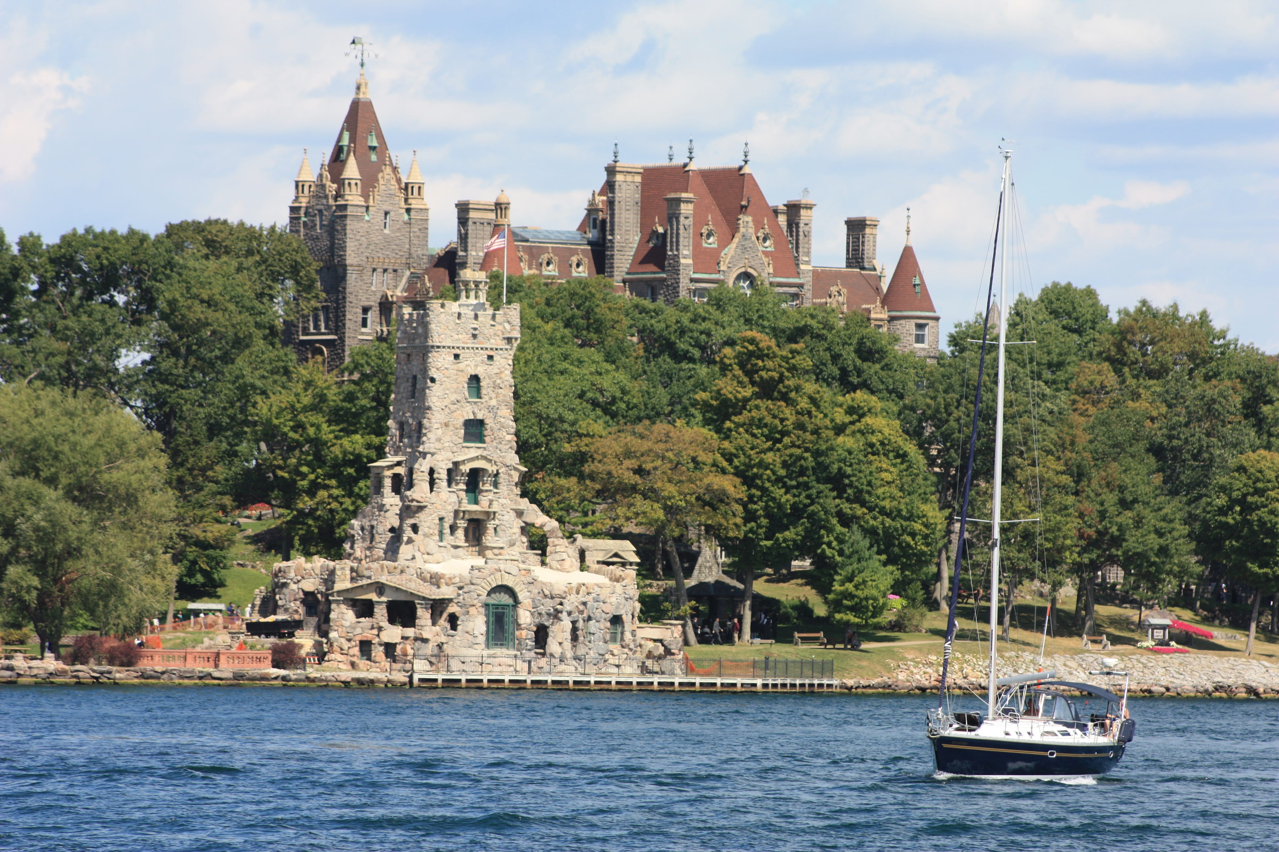 ontario, the past, building, travel, water, heart island, waterfront, building exterior, architecture, nature, plant, blue, tree, travel destinations, outdoors, HD Wallpaper